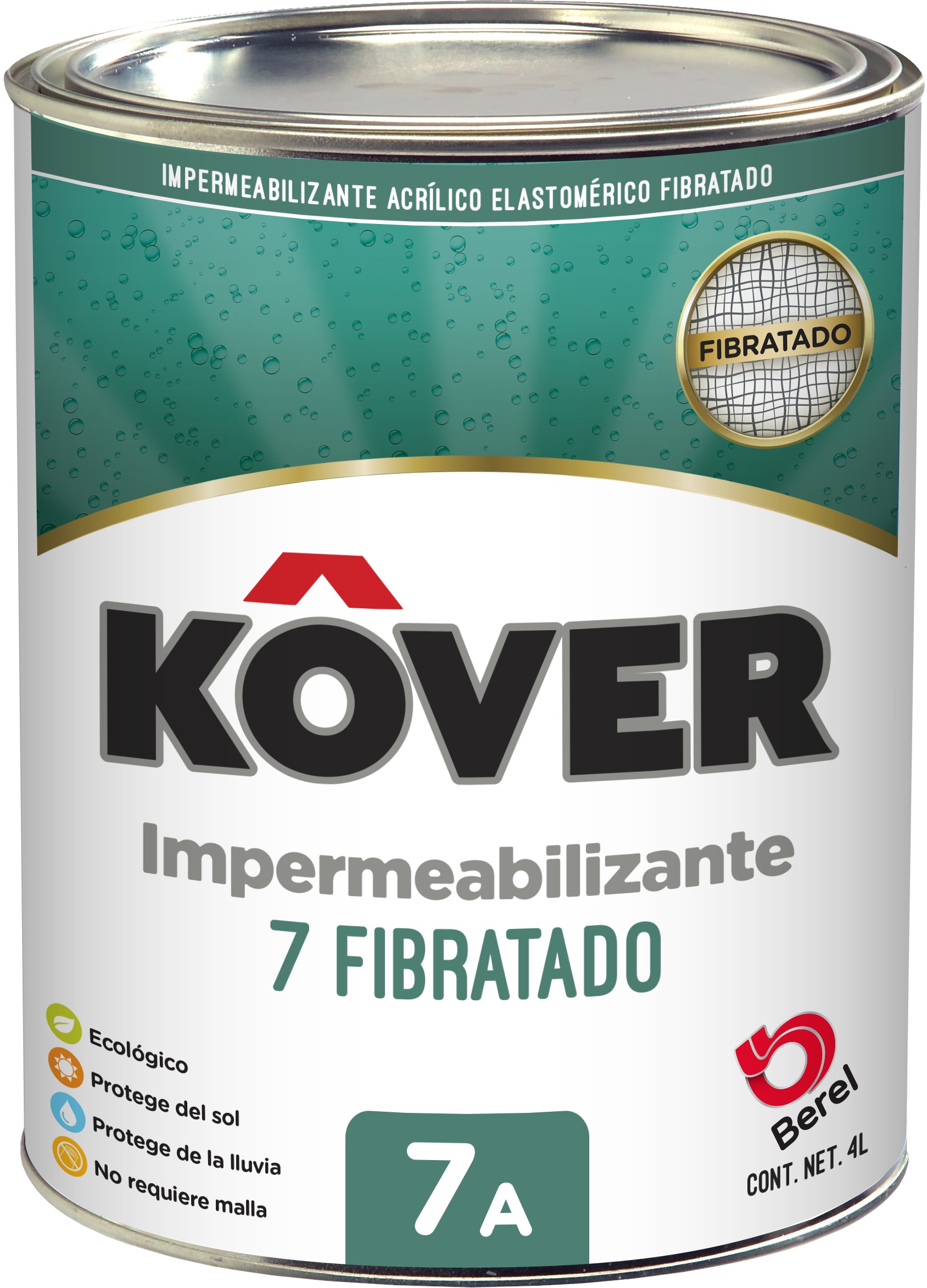 Kover 7 Fibratado - Único Galón 4 L