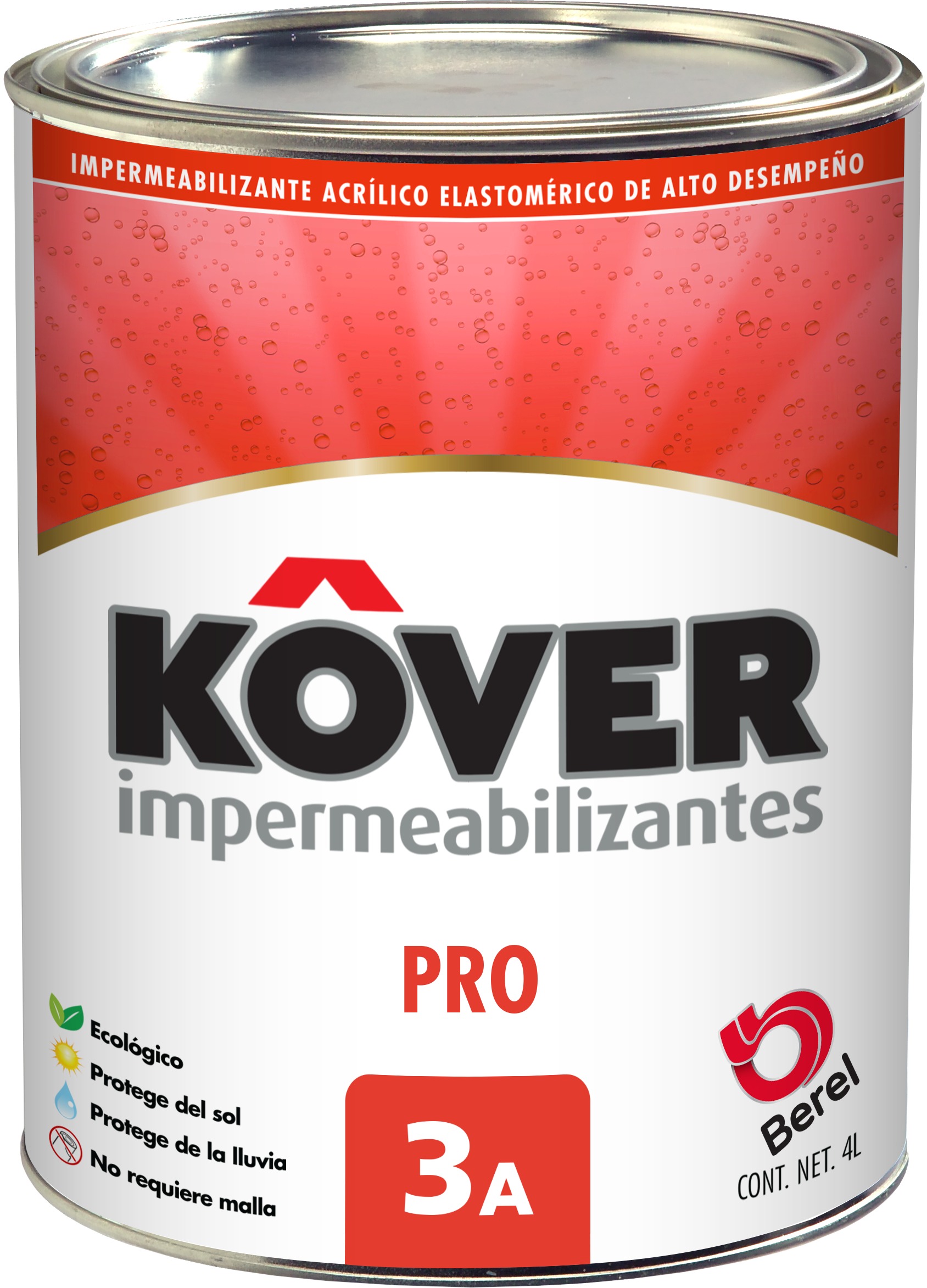 Kover Pro - Resina Acrílica - Único Galón 4 L