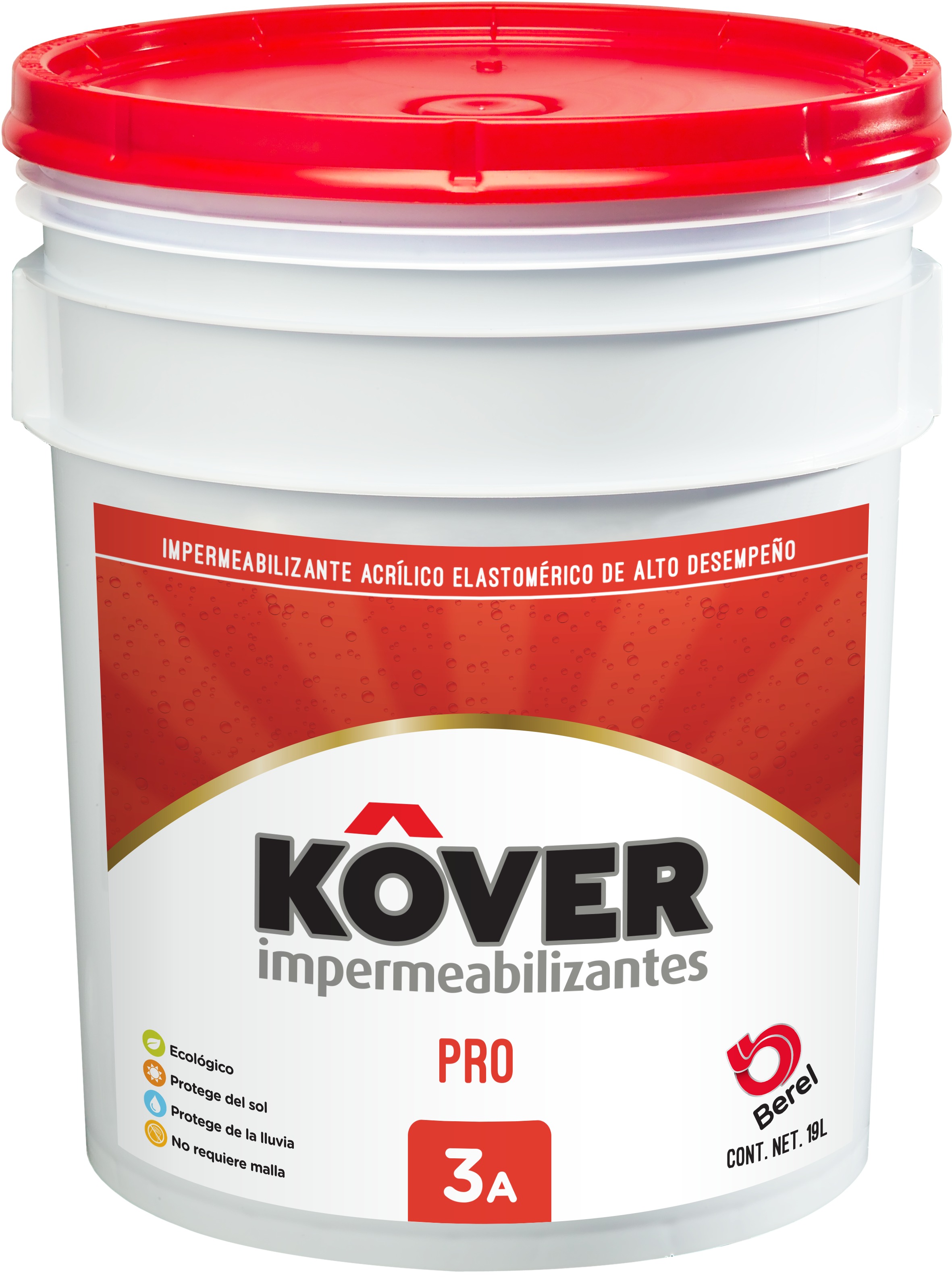 Kover Pro - Resina Acrílica - Único Cubeta 19 L