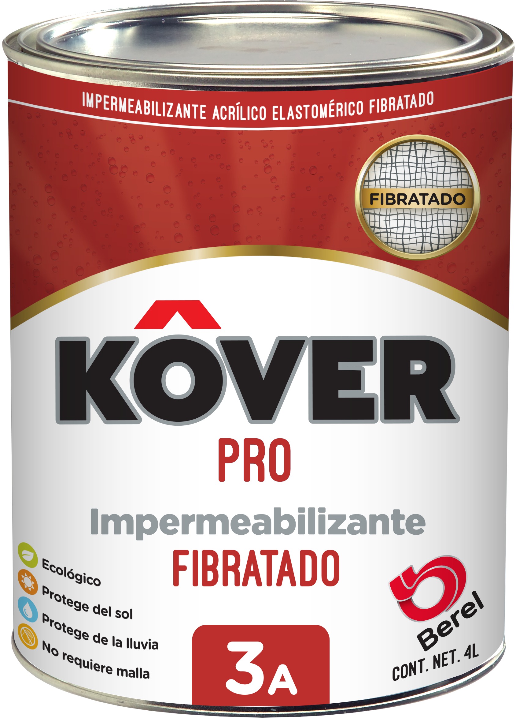 Kover Pro - Fibratado - Único Galón 4 L