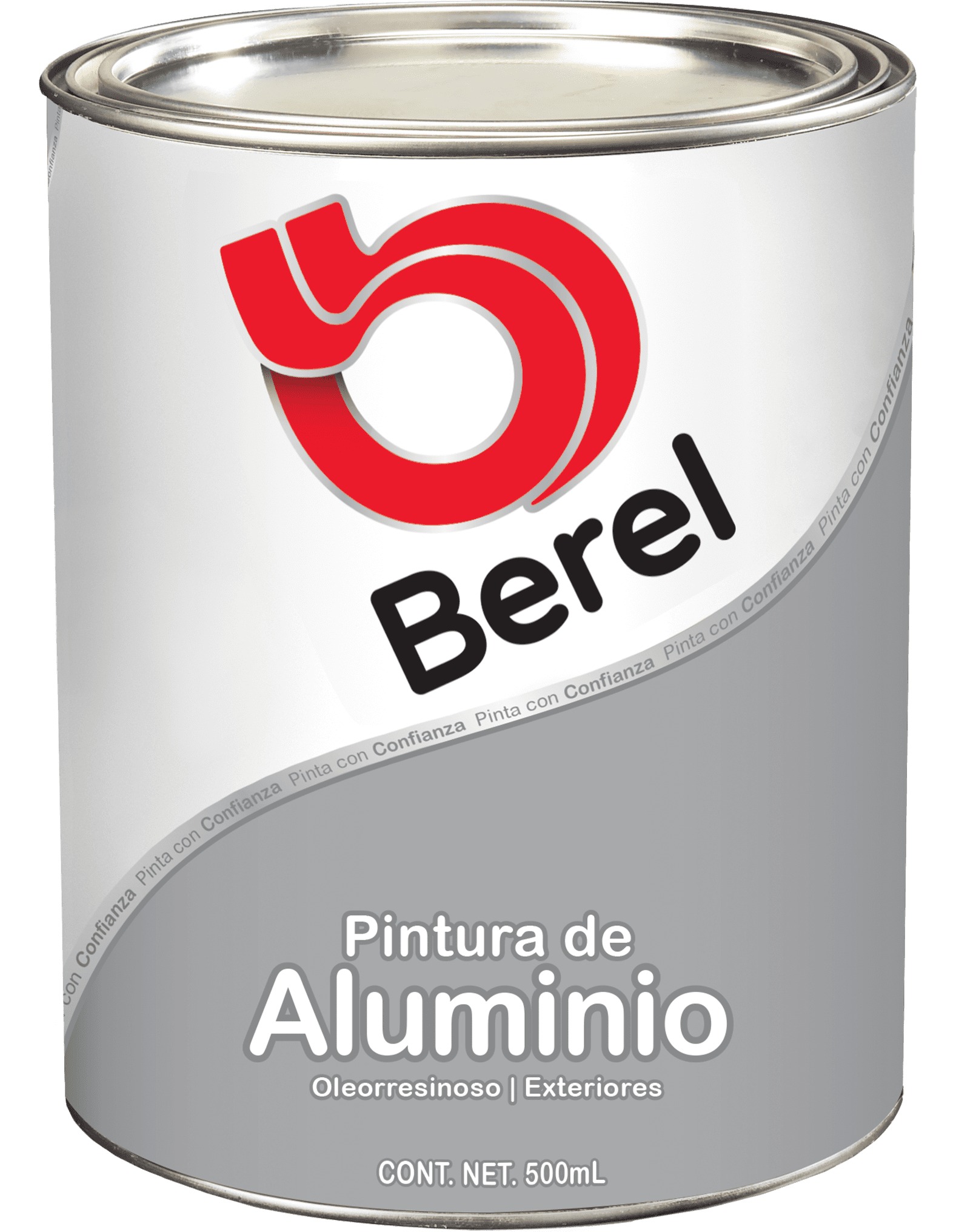 Pintura de Aluminio - Aluminio - Brillante Medio Litro 0.5 L