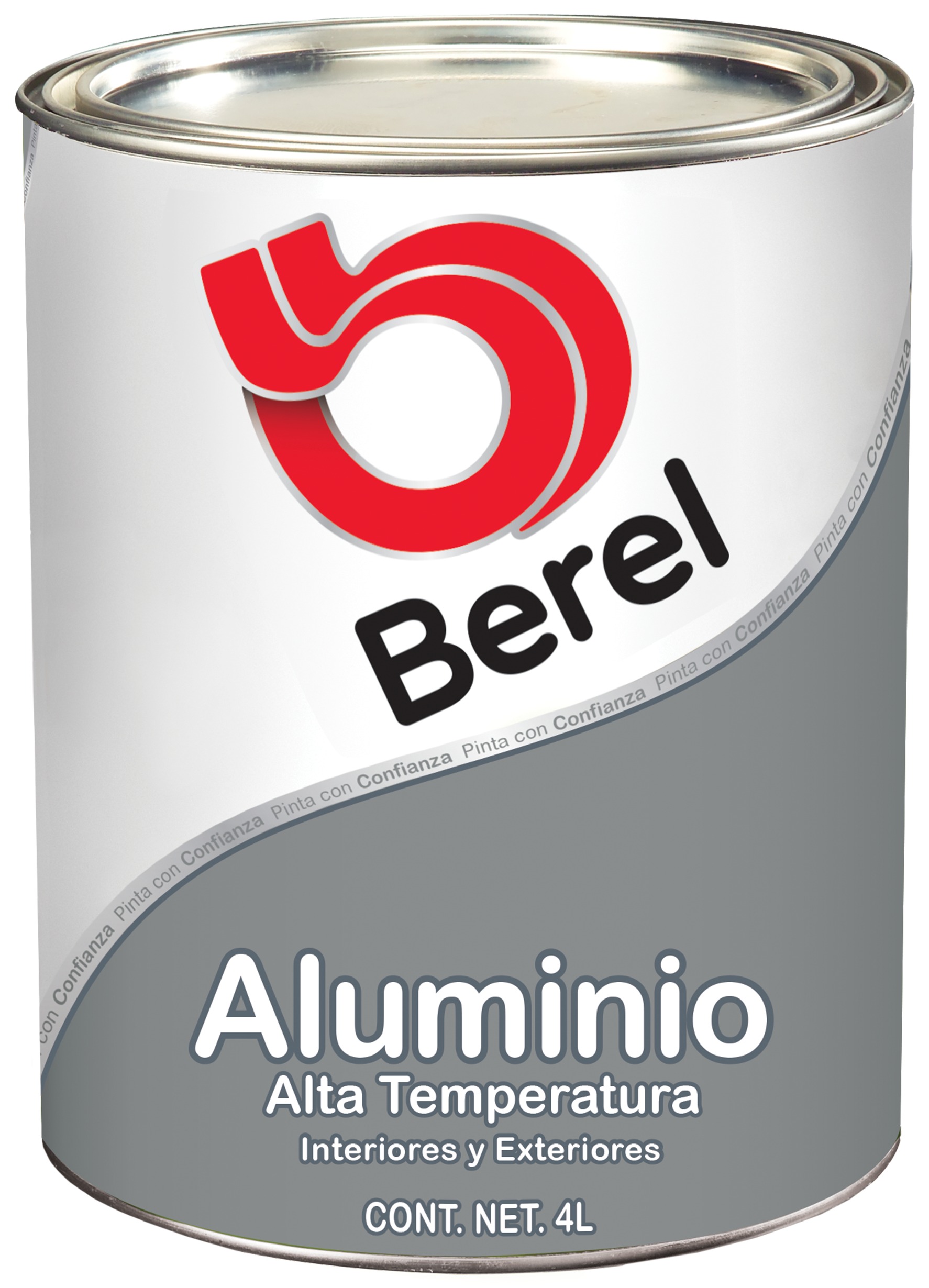 Pintura de Aluminio - Alta Temperatura - Satinado Galón 4 L
