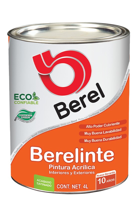 Berelinte - Acrílica - Satinado Galón 4 L