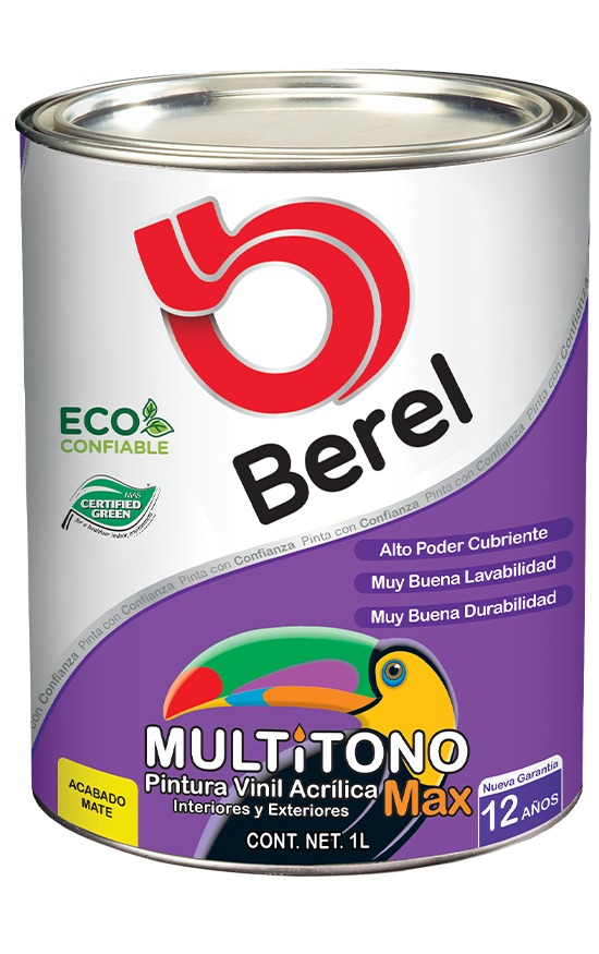 Multitono Max - Vinil Acrílica - Mate Litro 1 L