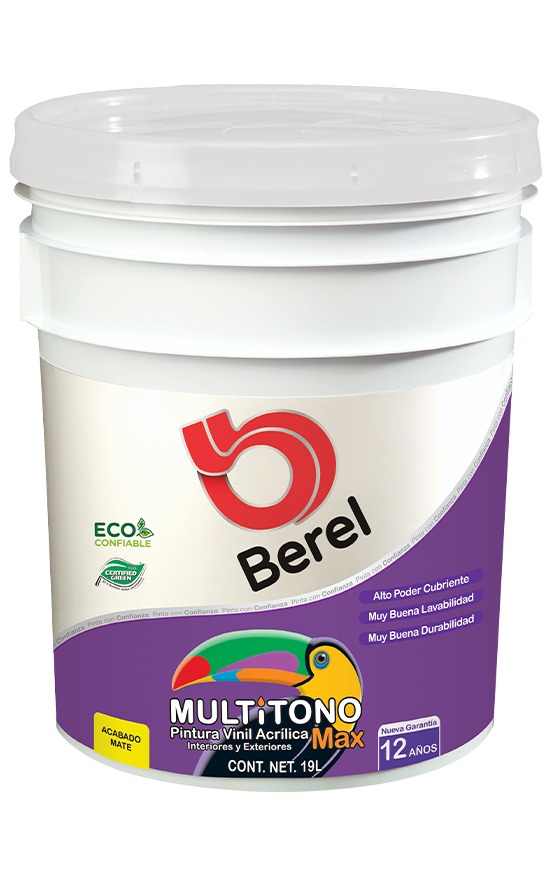 Multitono Max - Vinil Acrílica - Mate Cubeta 19 L