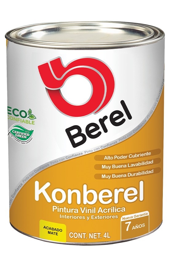 Konberel - Vinil Acrílica - Mate Galón 4 L