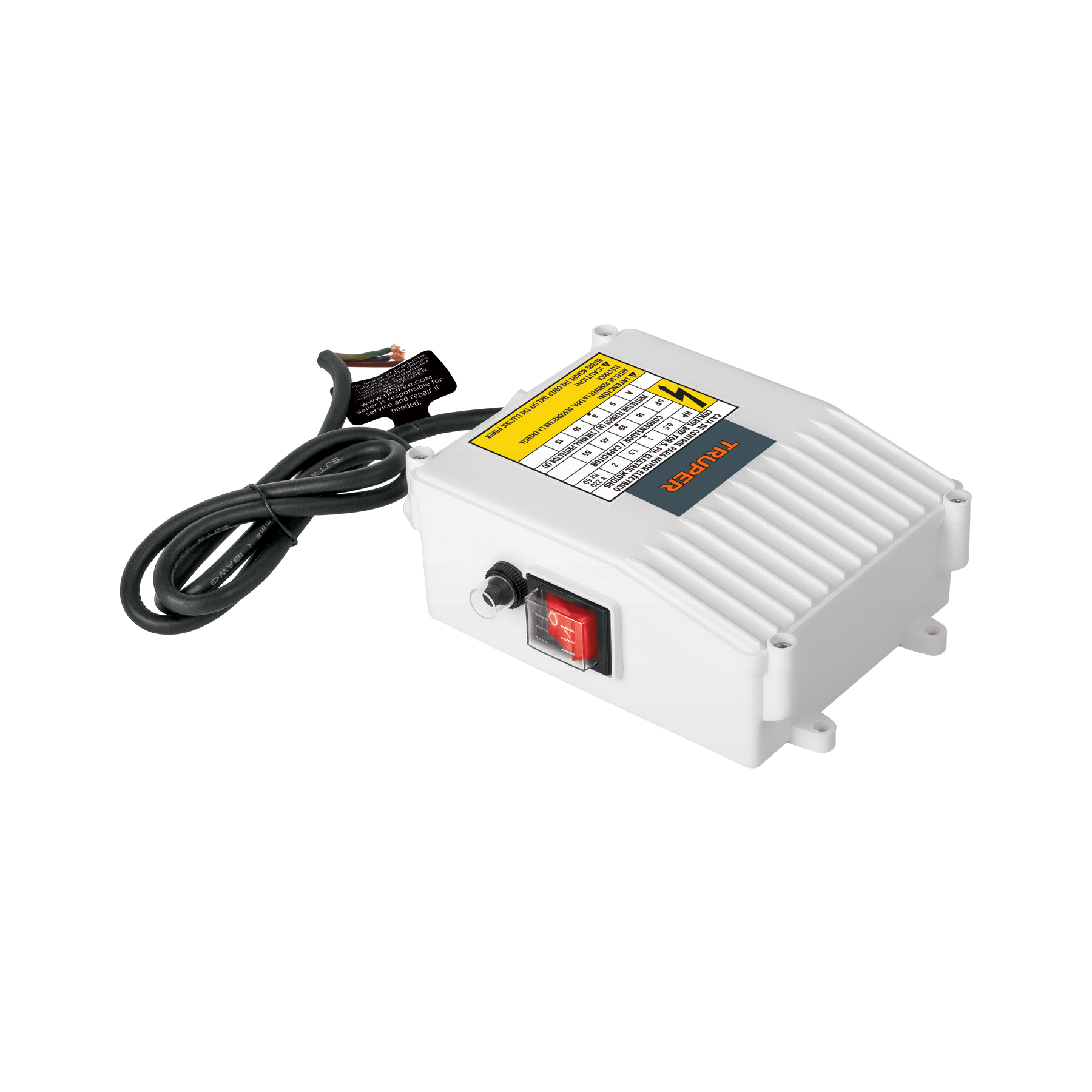 Caja de control p/bomba pozo profundo 1 HP, 220V, Truper
