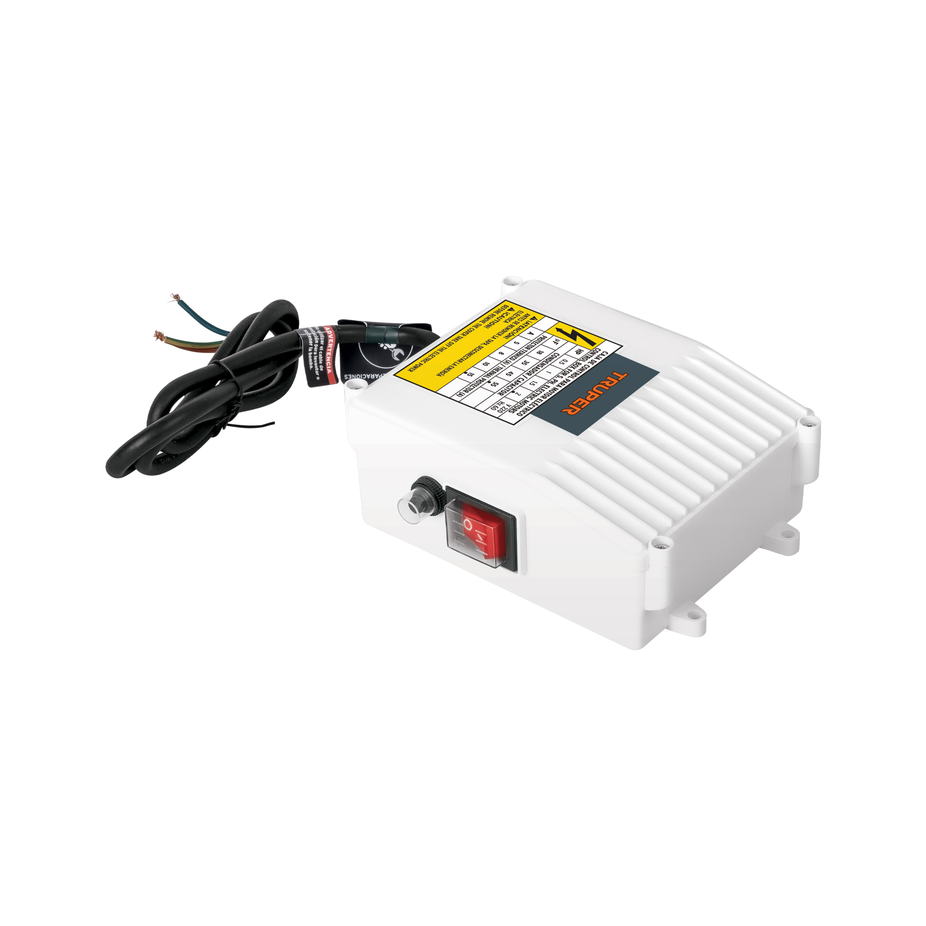 Caja de control p/bomba pozo profundo 2 HP, 220V, Truper