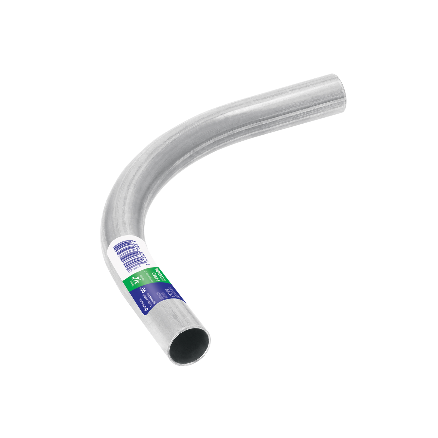 Volteck Codo Conduit 90° 3/4' pared delgada (1 mm), et. verde