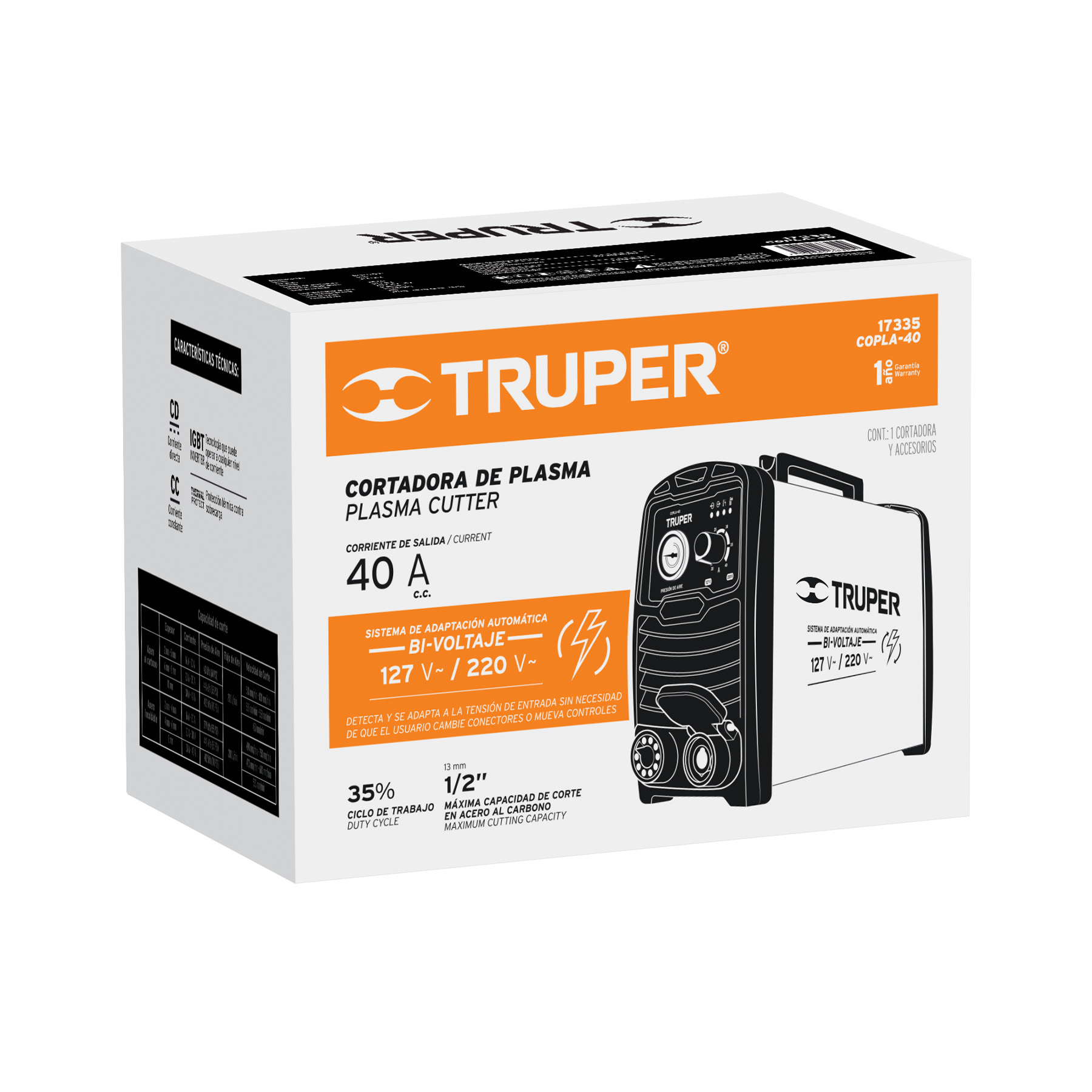 Cortadora de plasma de 60 Amp Truper Expert Cod. 17332