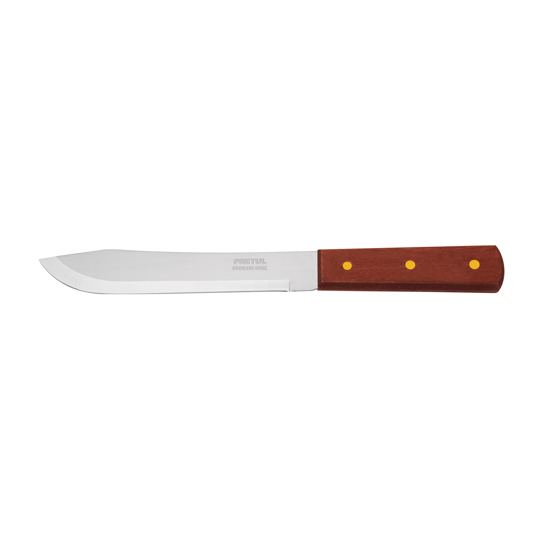 Cuchillo de sierra de cocina con mango de madera
