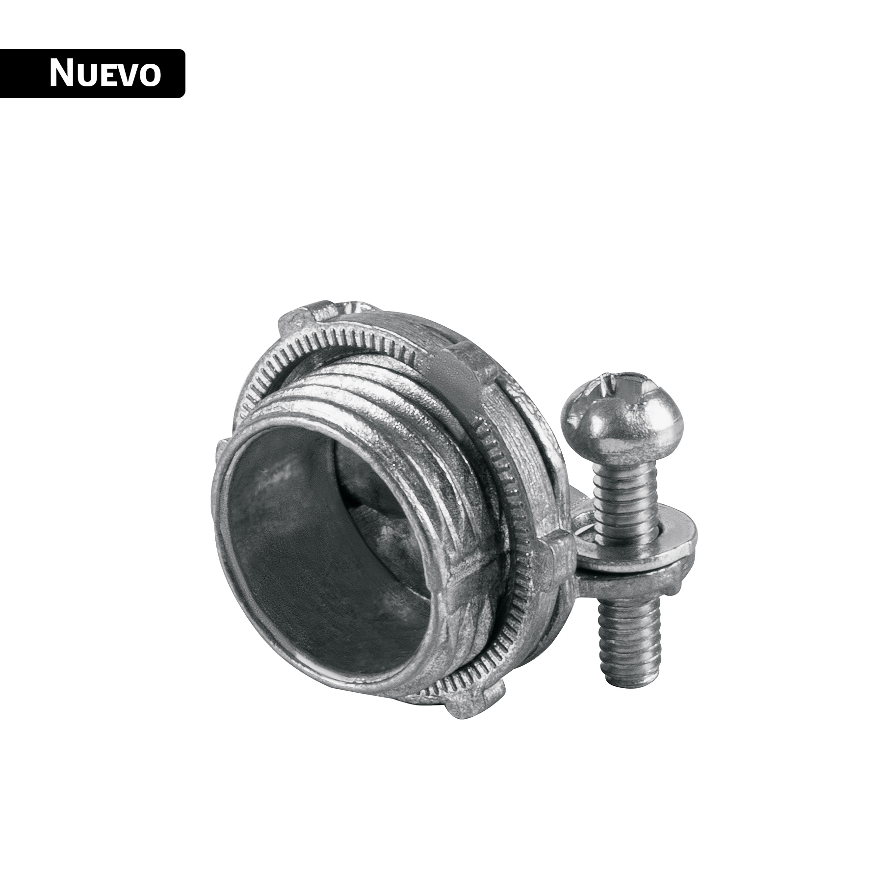 Conector recto 1/2' para cable de uso rudo, VOLTECK
