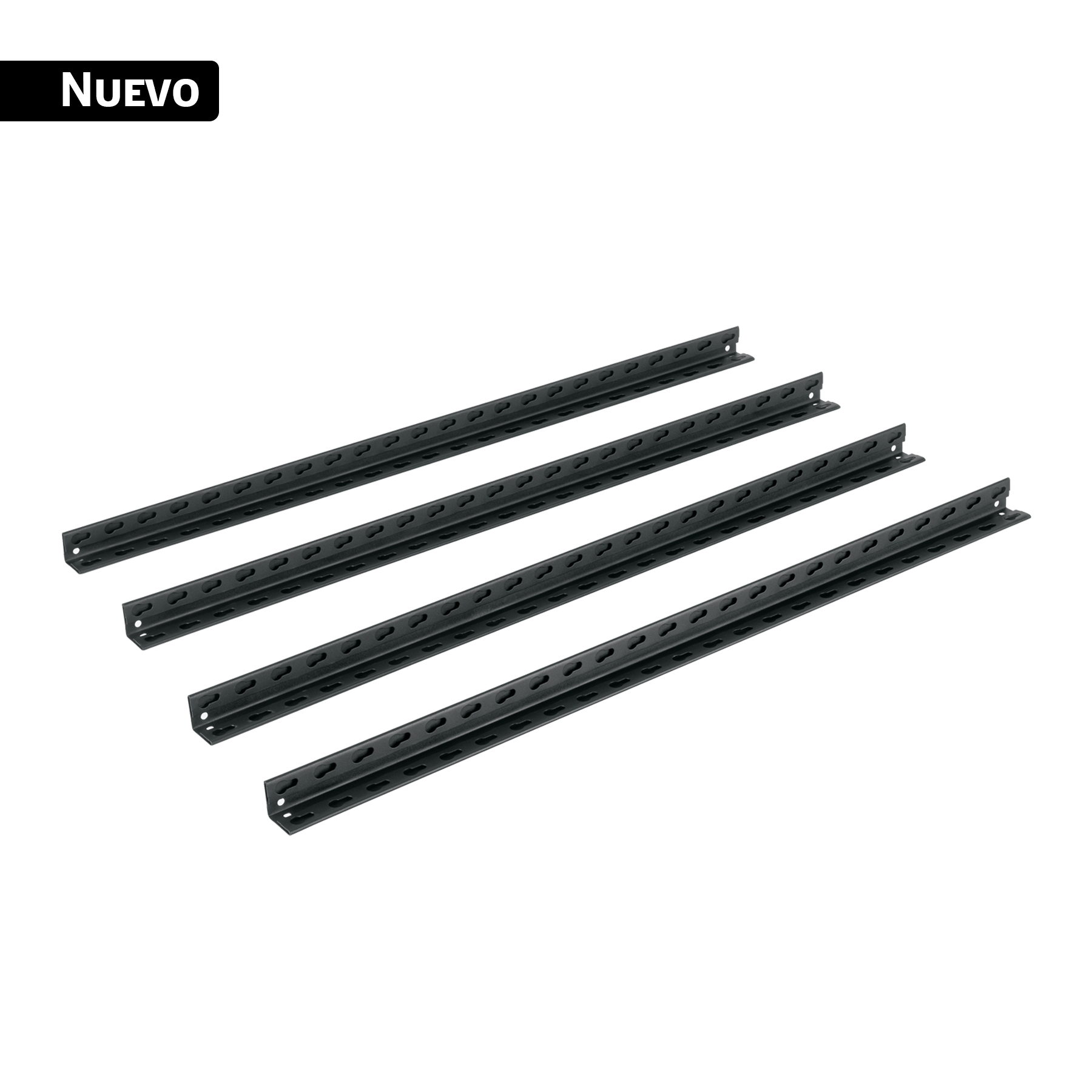 Juego de 8 postes de 90 cm para estante metálico