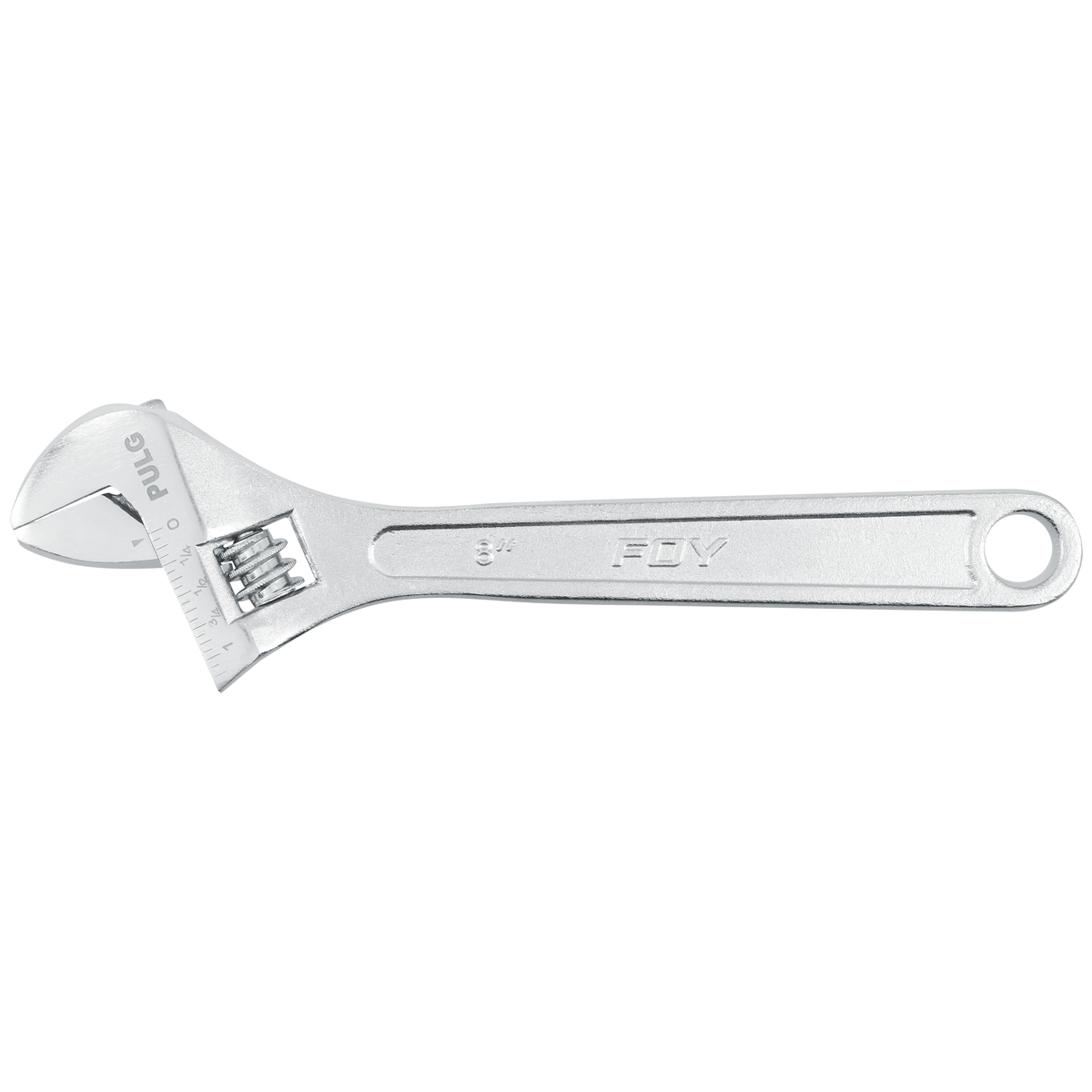 Llave ajustable cromada 8" Foy