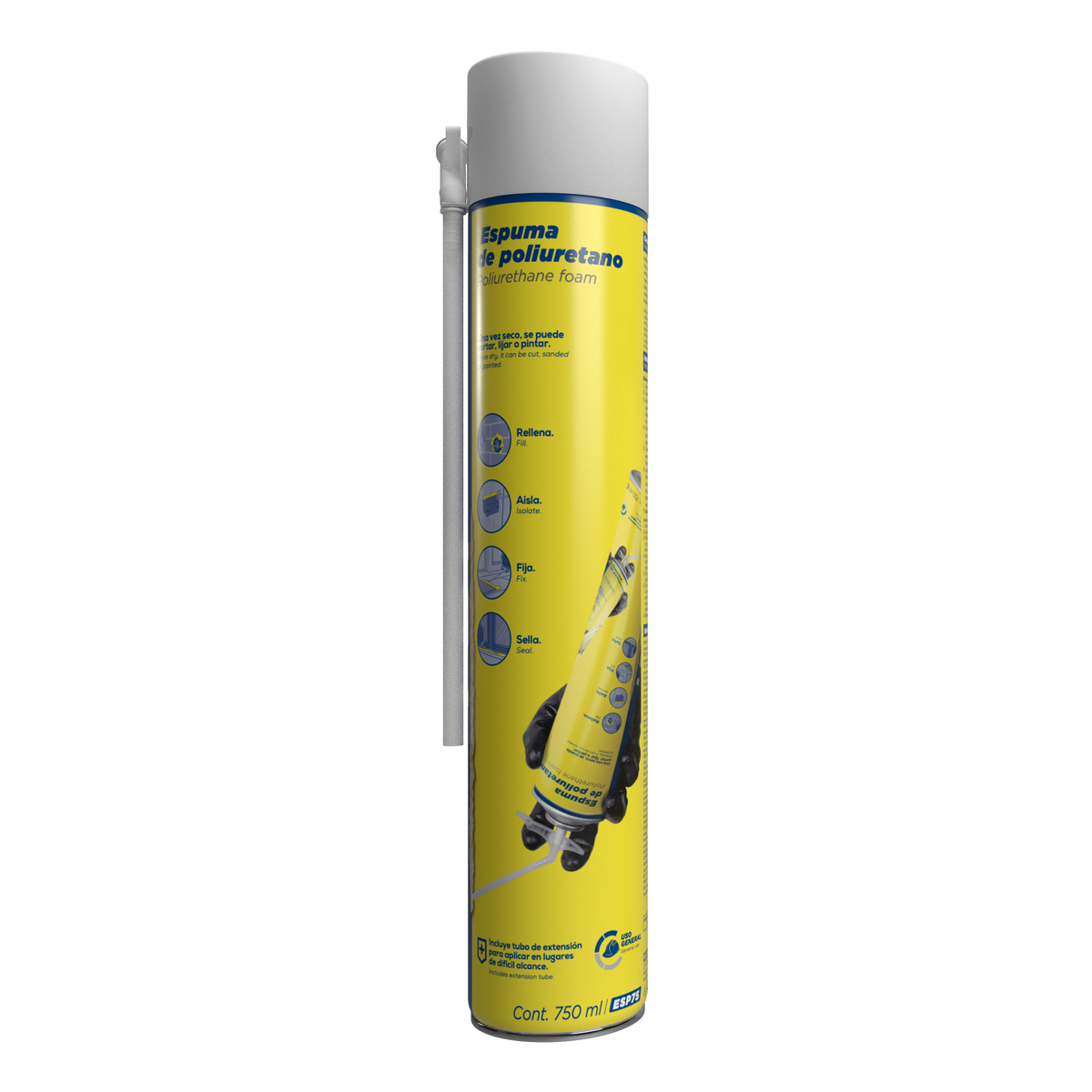 Espuma de poliuretano 750 ml