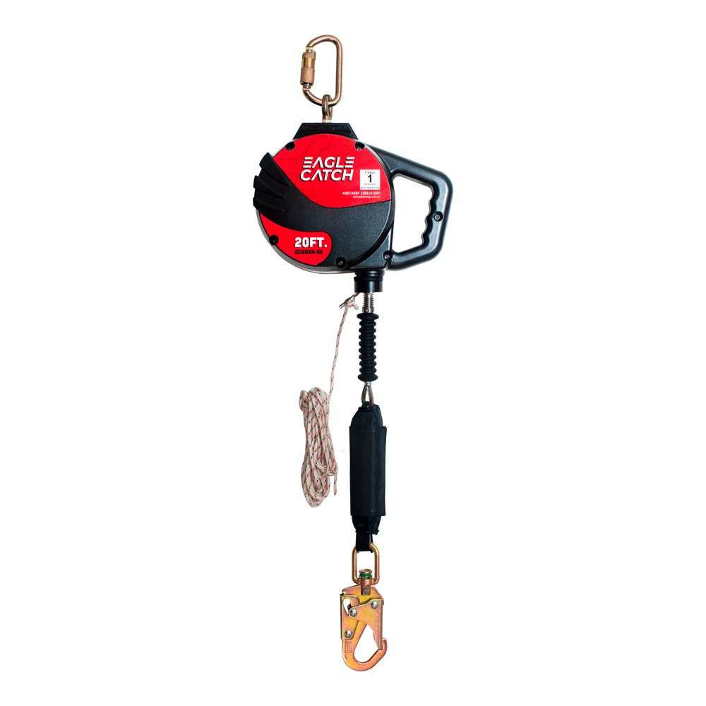 Línea de Vida Autoretráctil de Cable de Acero con Amortiguador EAGLE CATCH
