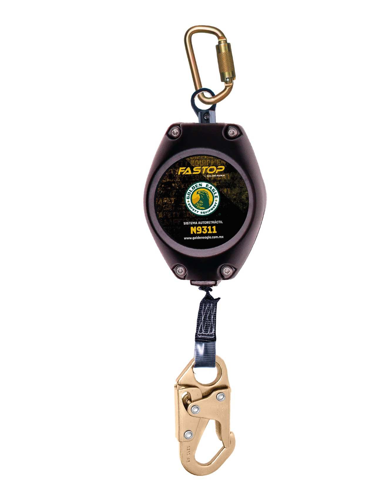 Línea de Vida Autoretráctil de Banda HPPE de 3.3 m GOLDEN EAGLE N9311