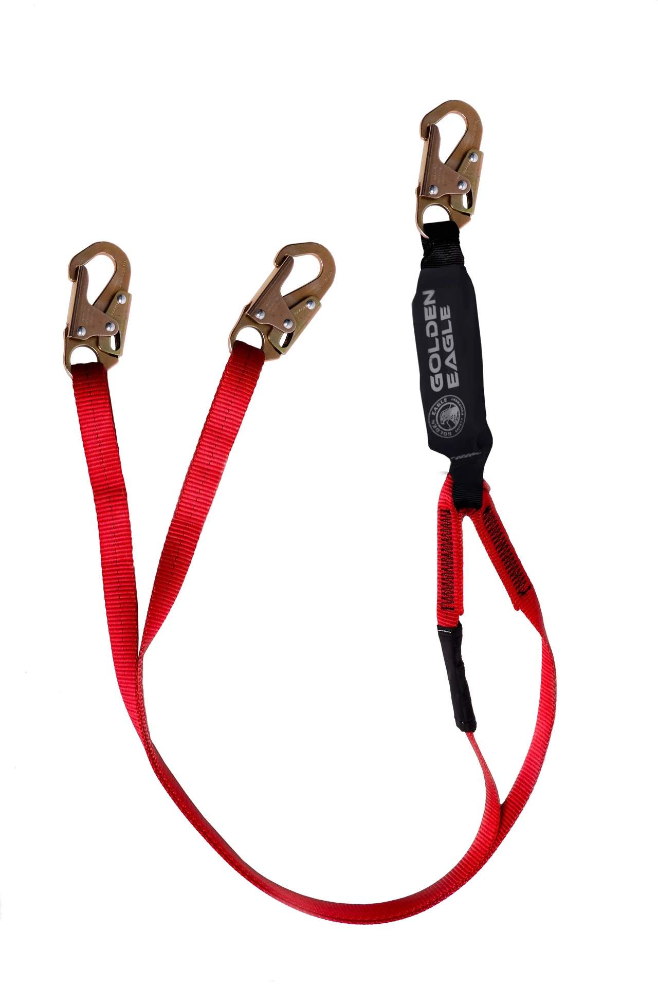 Eslinga Amortiguador de Impacto con 3 Ganchos de Acero de 3/4" Rojo GOLDEN EAGLE SAWD18