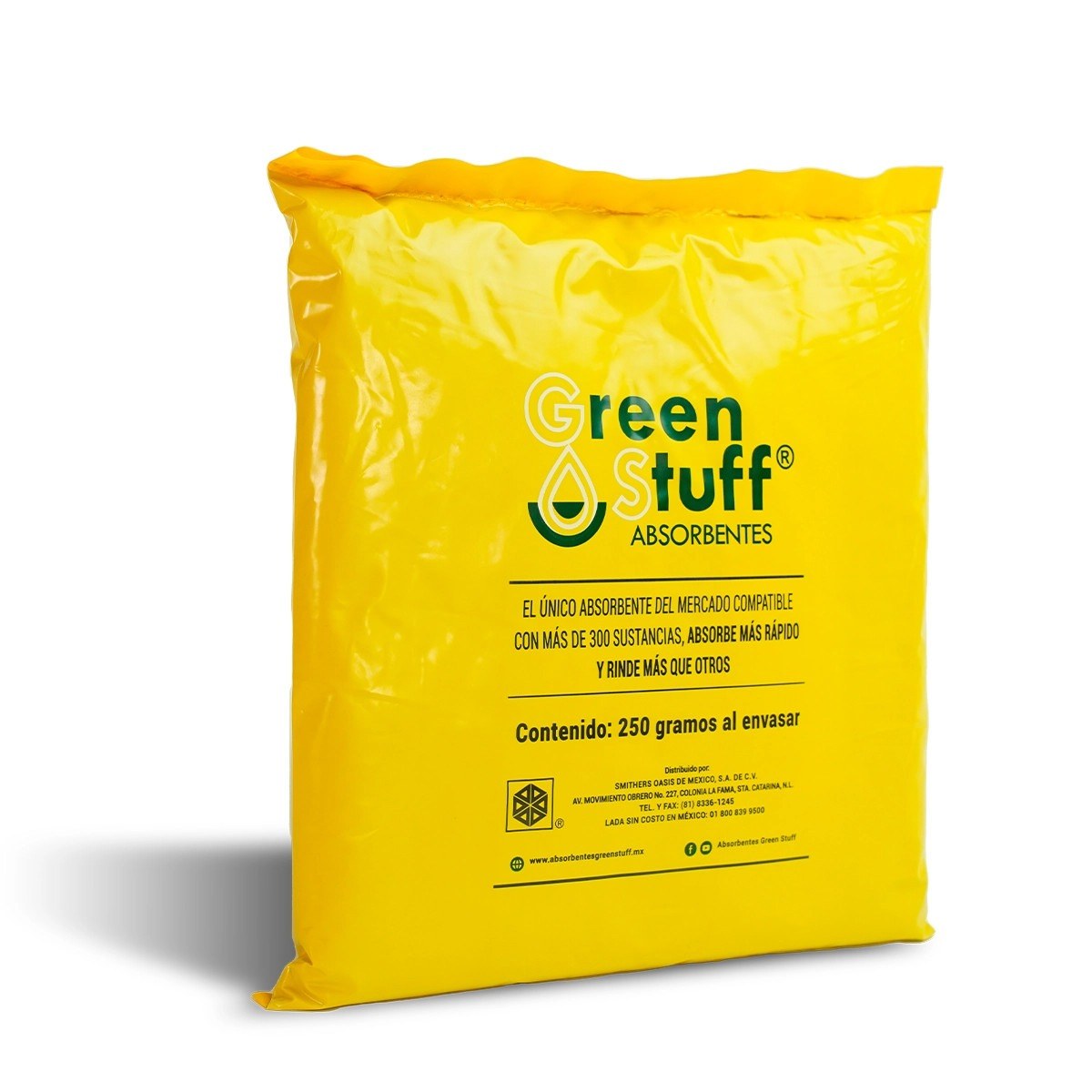 Absorbente en Gránulos para Derrames Químicos Bolsa 250g Green Stuff GMT005