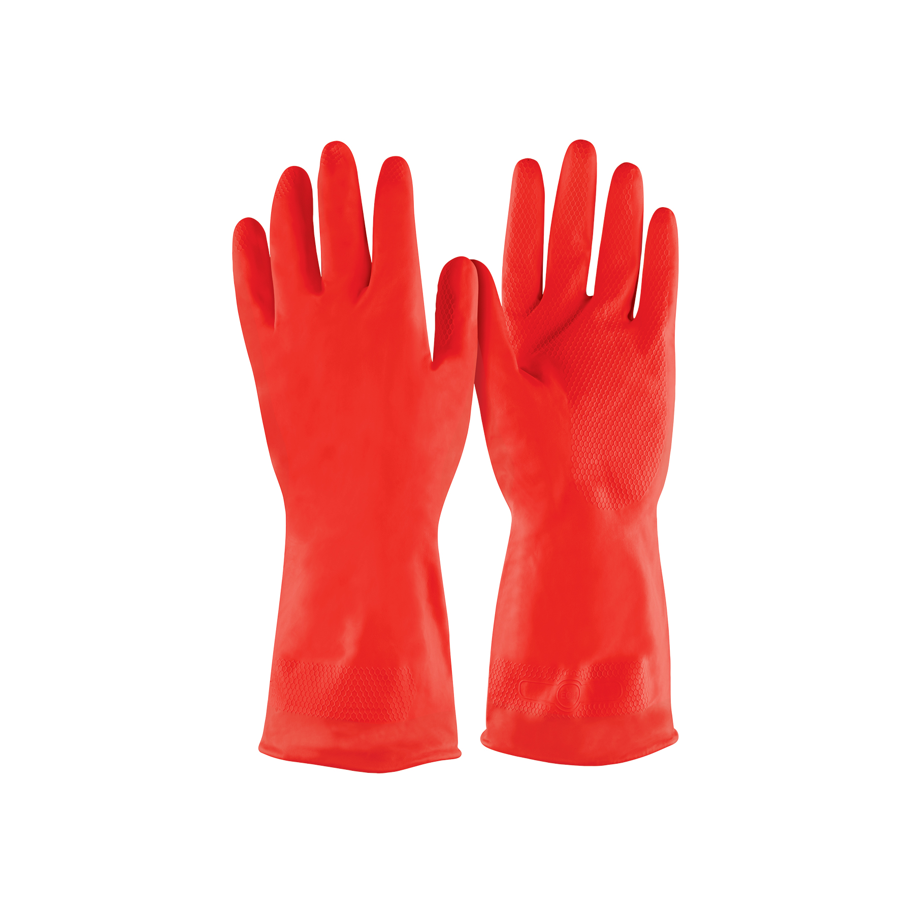 Guantes de látex para limpieza, rojos, XCH, Pretul