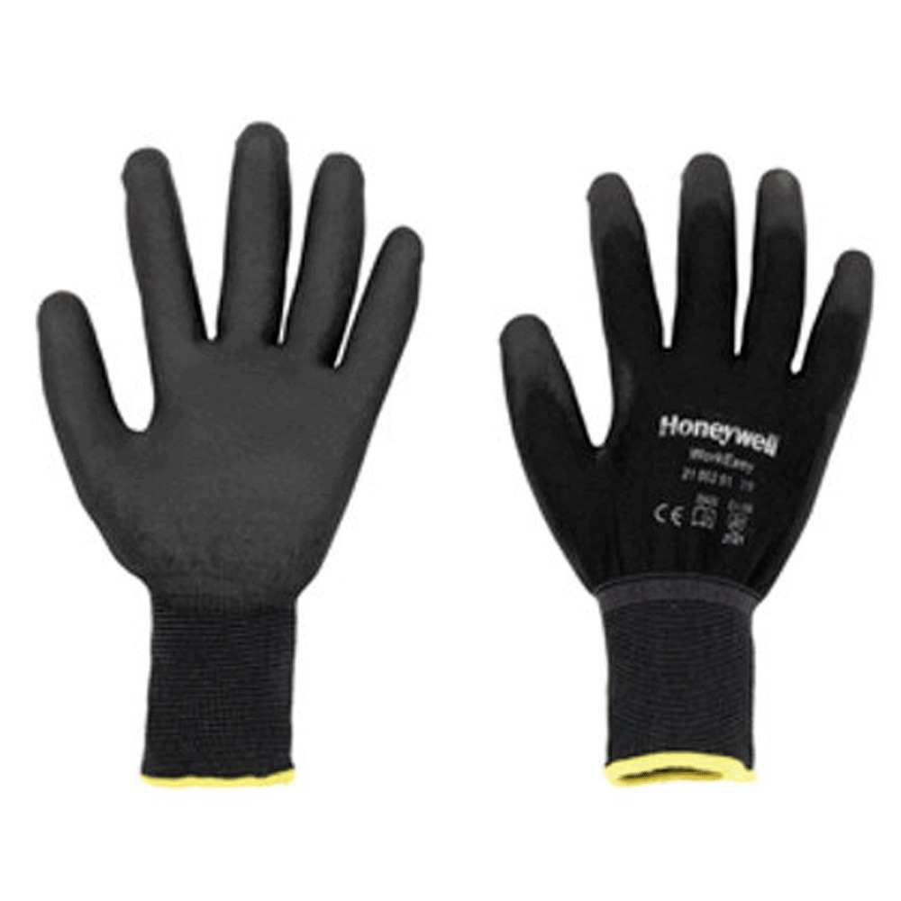 Guante Tejido de Poliéster y Recubrimiento Negro HONEYWELL 2100251