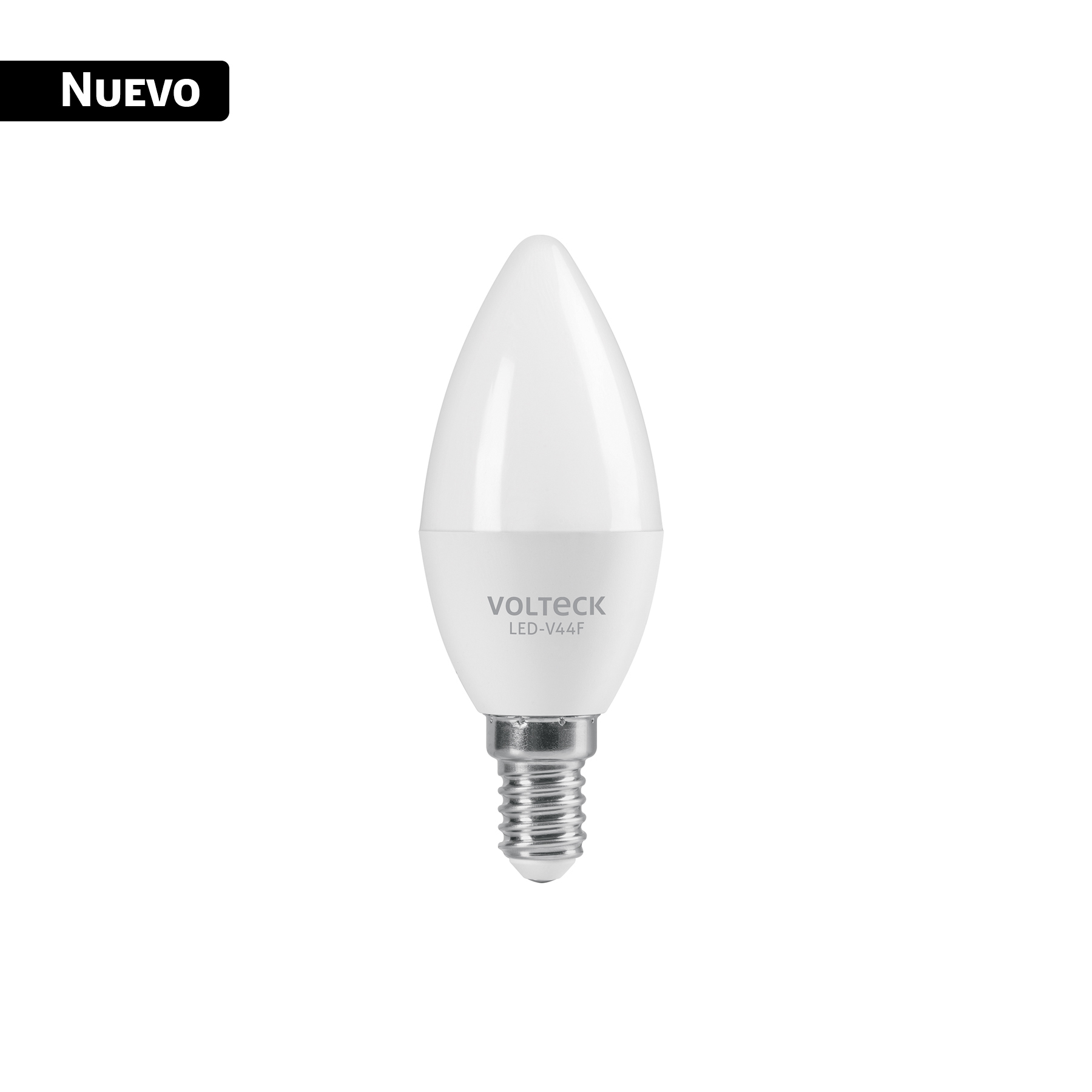 Foco LED tipo vela 4W (25W), luz blanca brillante 6500K, E14
