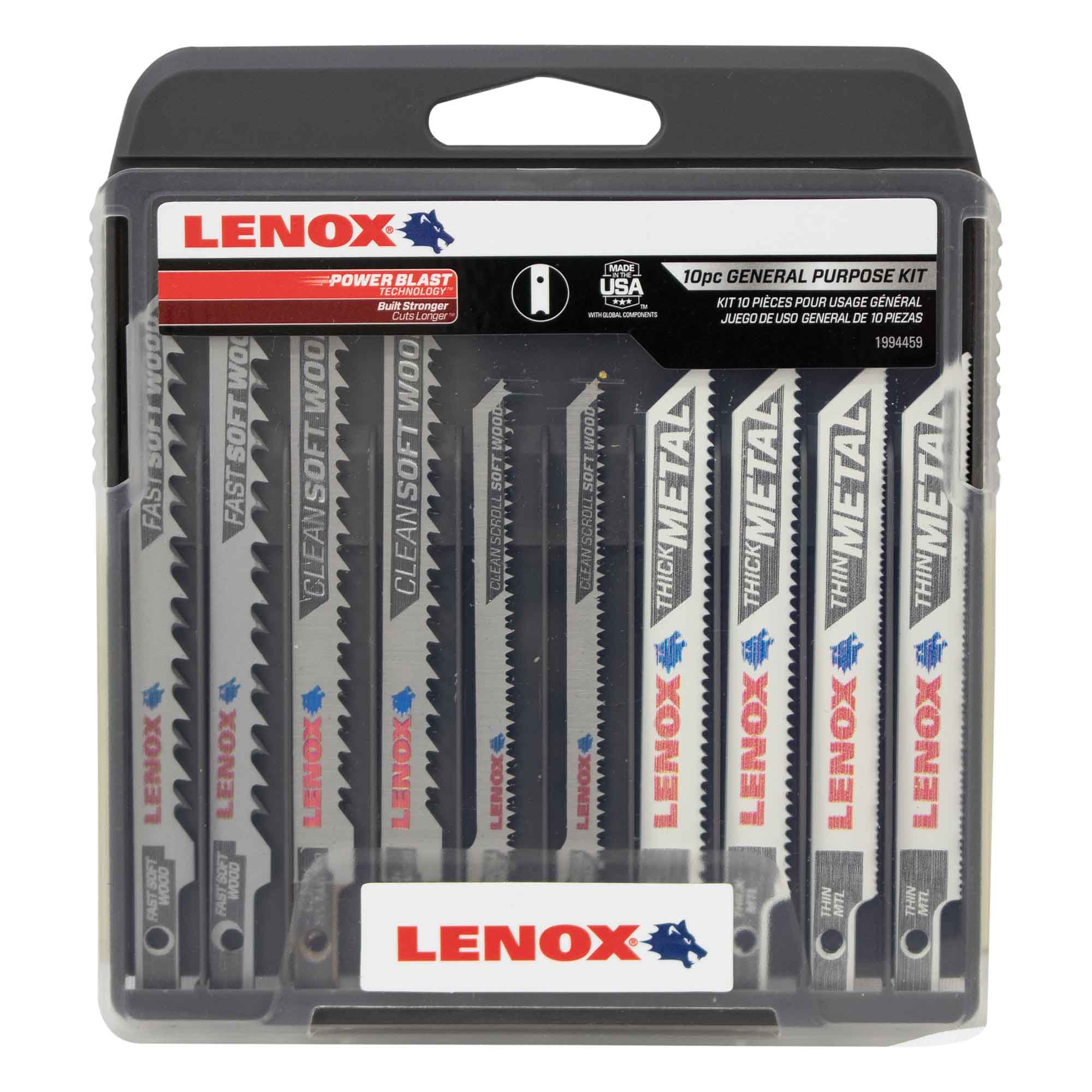 Kit de Sierras Caladoras Bimetálicas con 10 hojas entrada J