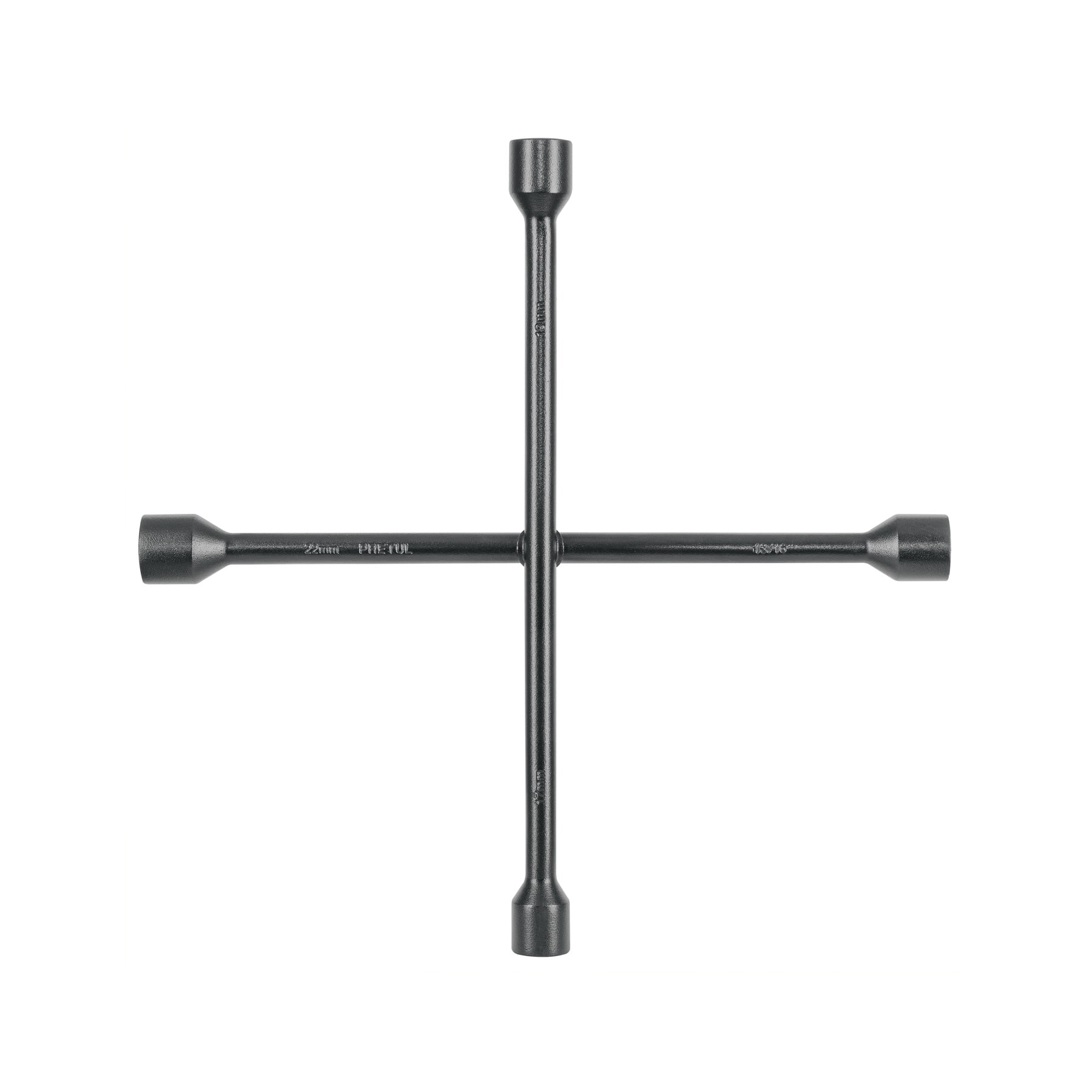Llave de cruz 14', bocas 17, 19, 22 mm y 13/16', PRETUL