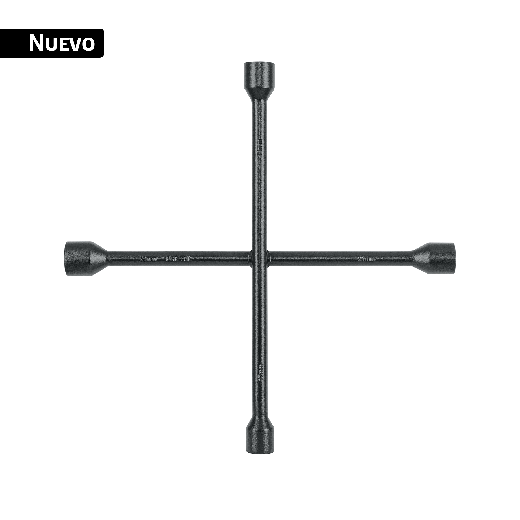 Llave de cruz 14', bocas 17, 19, 21 y 23 mm, PRETUL