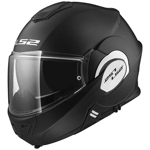CASCO ABATIBLE LS2 VALIANT 180 DEGREES SOLID S NGO/MATE FF39