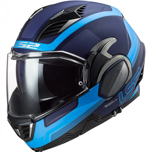 CASCO ABATIBLE LS2 VALIANT II ORBIT S AZUL MATE FF900