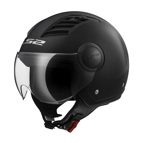 CASCO ABIERTO LS2 AIRFLOW SOLID XL NGO/MATE OF562