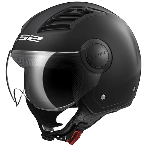 CASCO ABIERTO LS2 AIRFLOW SOLID XXL NGO/MATE OF562