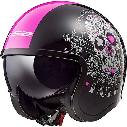 CASCO ABIERTO LS2 SPITFIRE BOBBER VINTAGE S NGO/ROS OF599