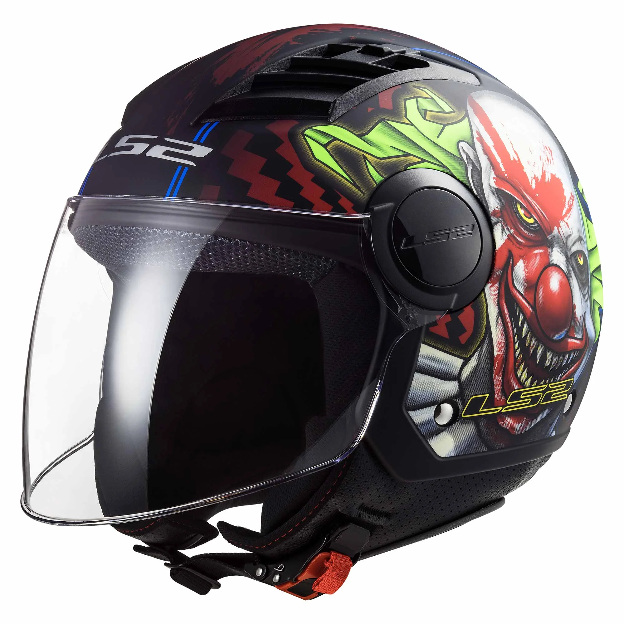 CASCO ABIERTO LS2 AIRFLOW HAPPY DREAMS L NGO/MATE OF562