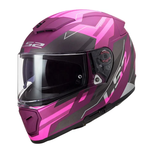 CASCO CERRADO LS2 BREAKER BETA S PURPURA MATE FF390
