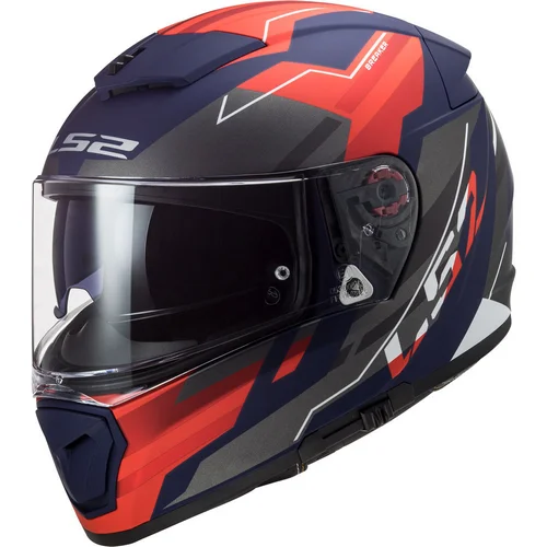 CASCO CERRADO LS2 BREAKER BETA XL ROJ/AZL/MATE FF390