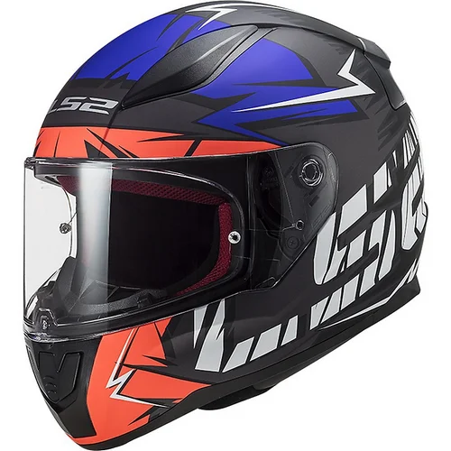 CASCO CERRADO LS2 RAPID CROMO L AZL/NJA FLUO/MATE FF353