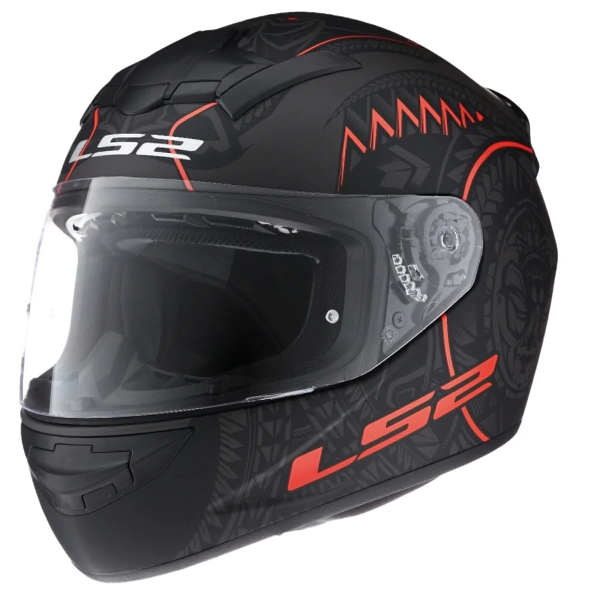 CASCO CERRADO LS2 ROOKIE TAKAROA S NGO/MATE/ROJ FF352