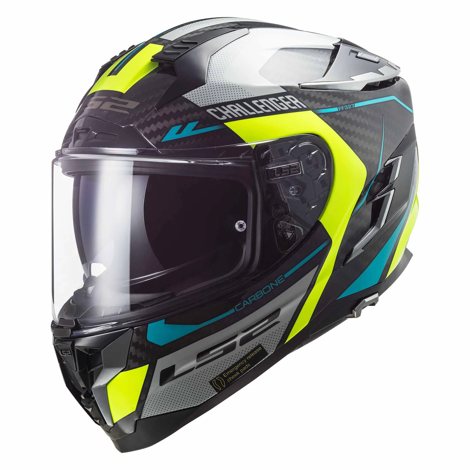 CASCO CERRADO LS2 CHALLENGER CT2 THORN L GRS/AMA FLUO FF327