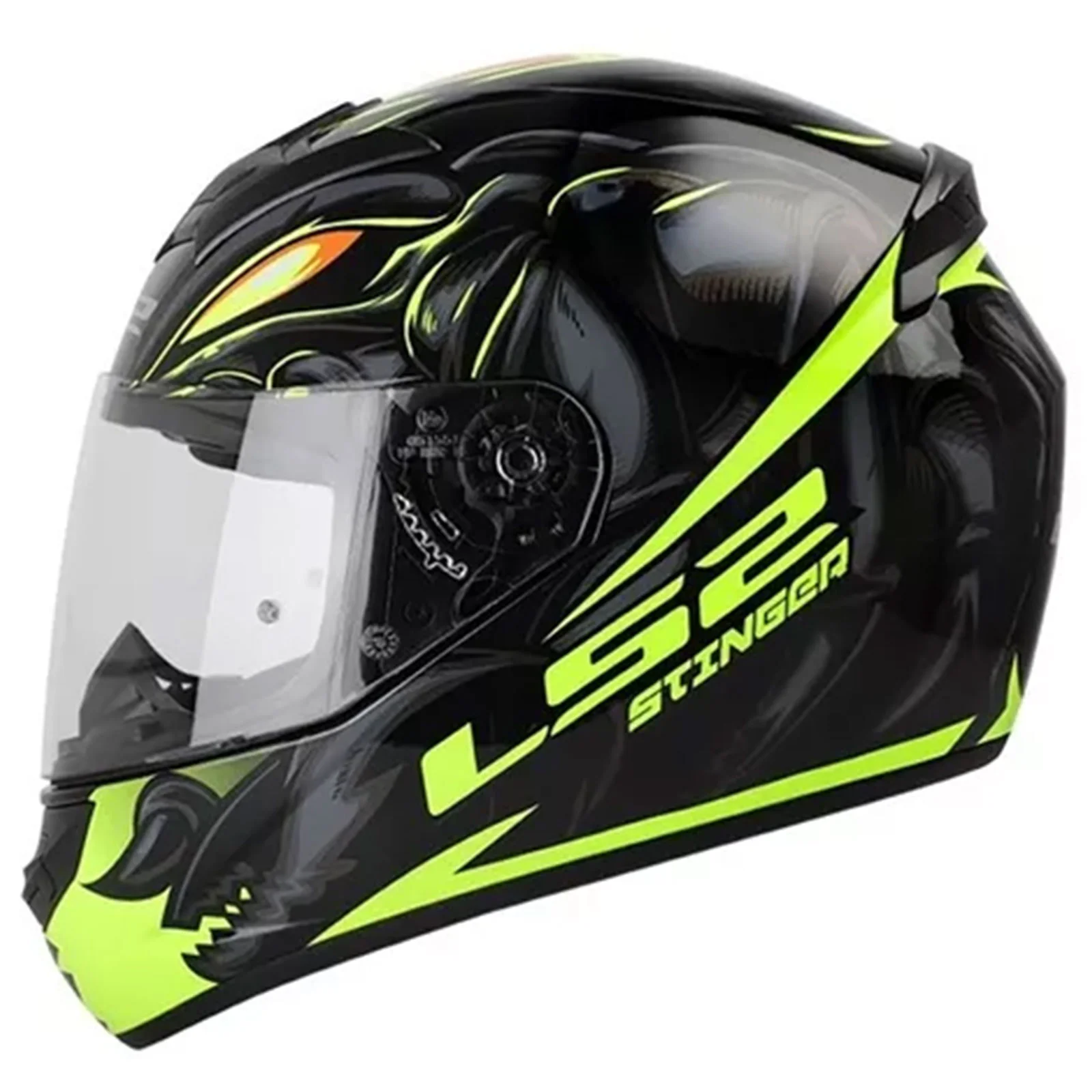 CASCO CERRADO LS2 ROOKIE STINGER XXL NGO/AMA FLUO FF352
