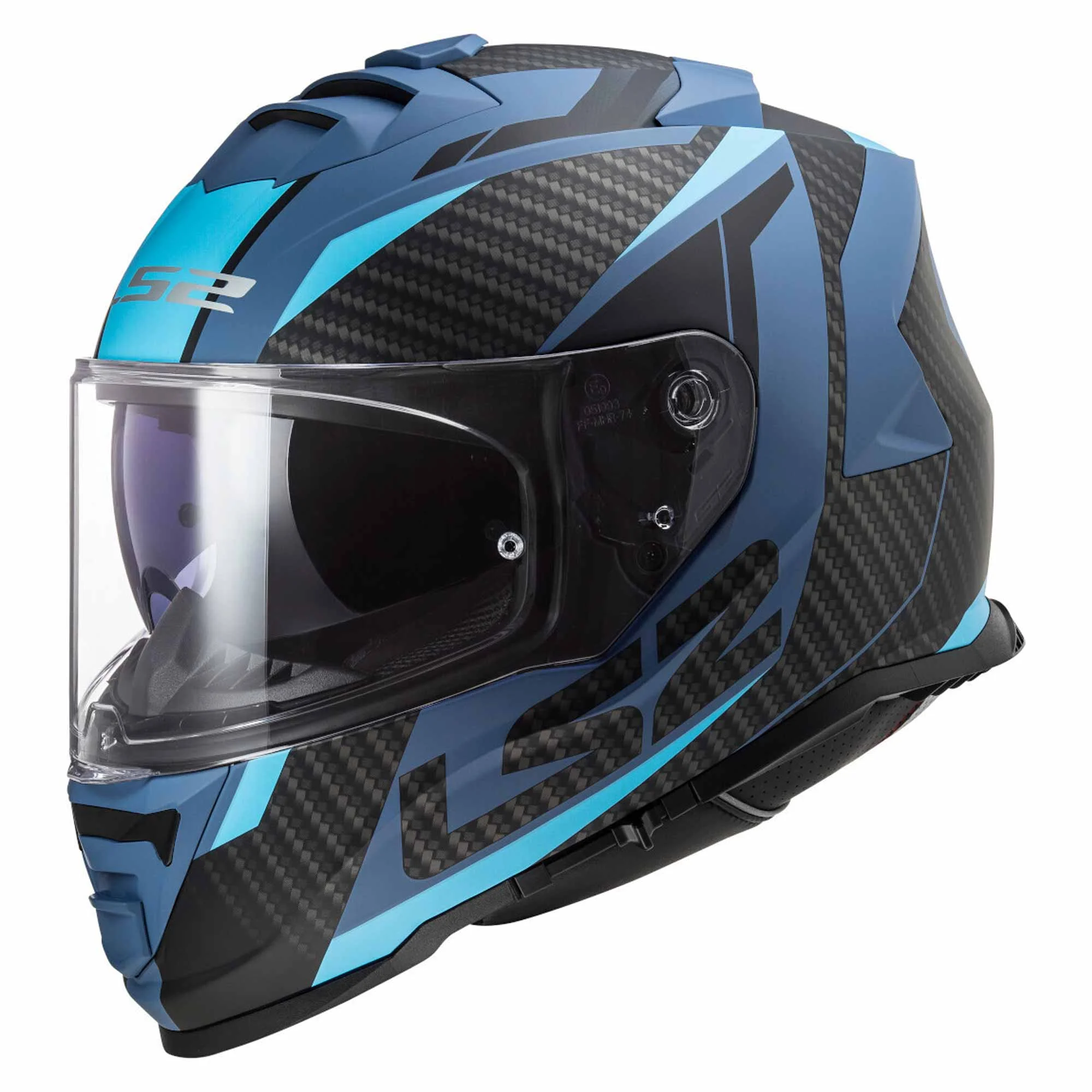 CASCO CERRADO LS2 STORM II RACER XXL AZUL MATE FF800
