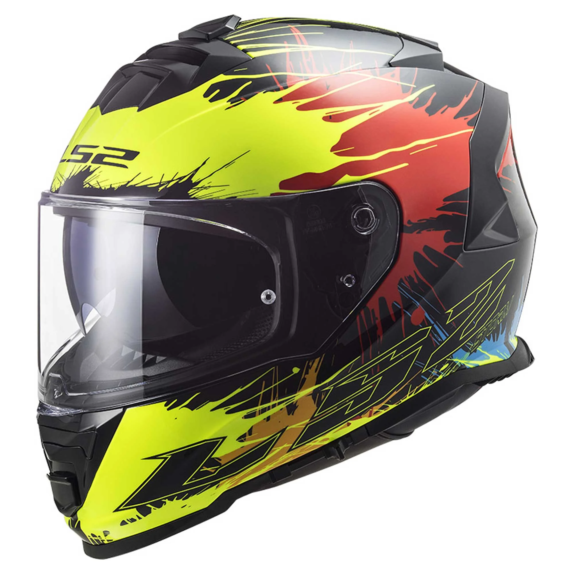 CASCO CERRADO LS2 STORM II DROP S NGO/AMA/ROJ FF800