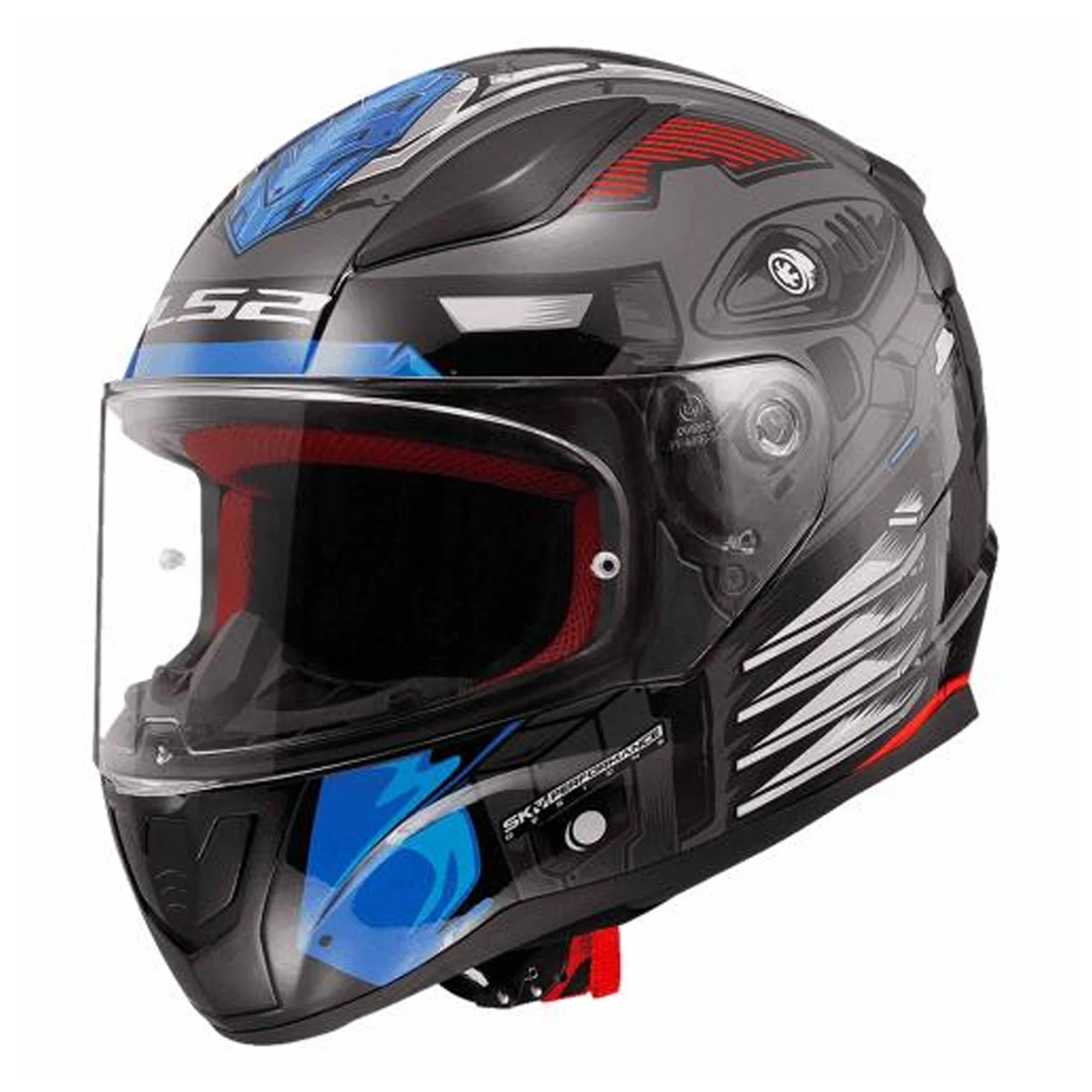 CASCO CERRADO LS2 RAPID II ROBOT M GRS/ROJ FF353