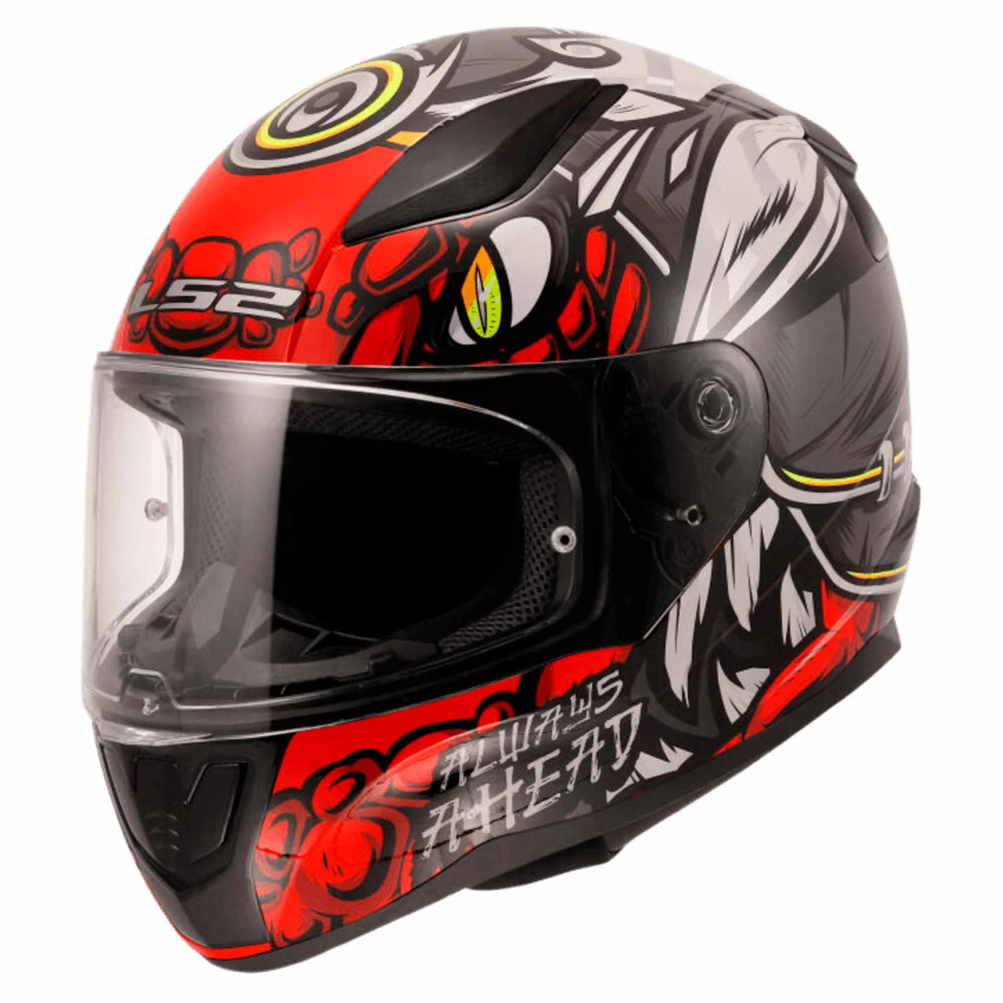 CASCO CERRADO LS2 RAPID II DRILLOX XL ROJ/GRS FF353