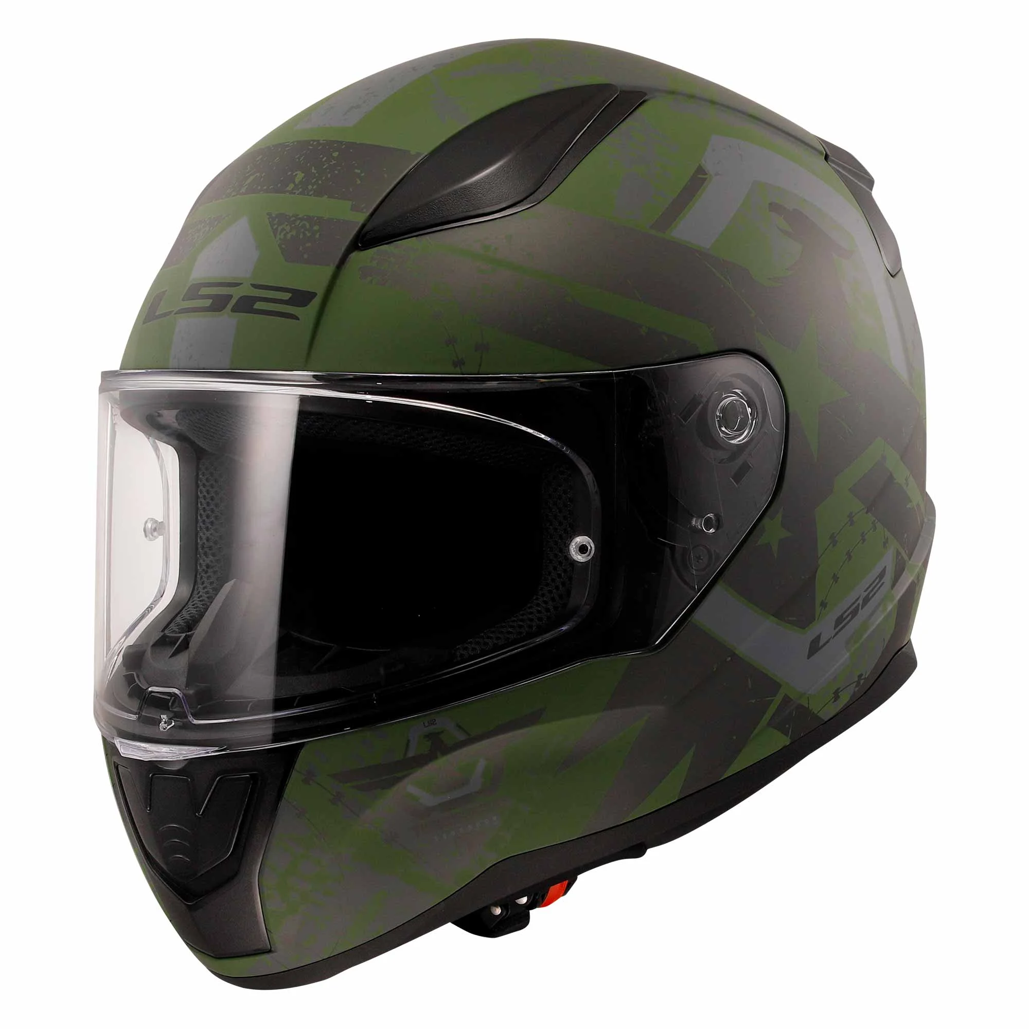 CASCO CERRADO LS2 RAPID II THUNDER BIRDS XL MILITAR MATE FF3