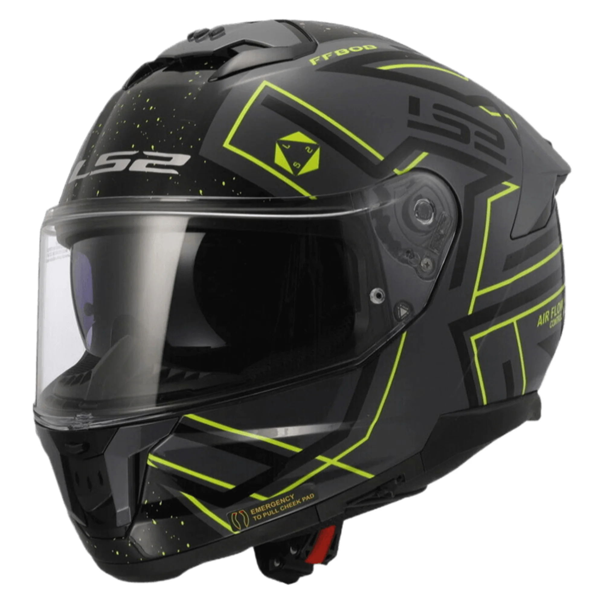 CASCO CERRADO LS2 STREAM II MAZE S NGO/VDE FF808