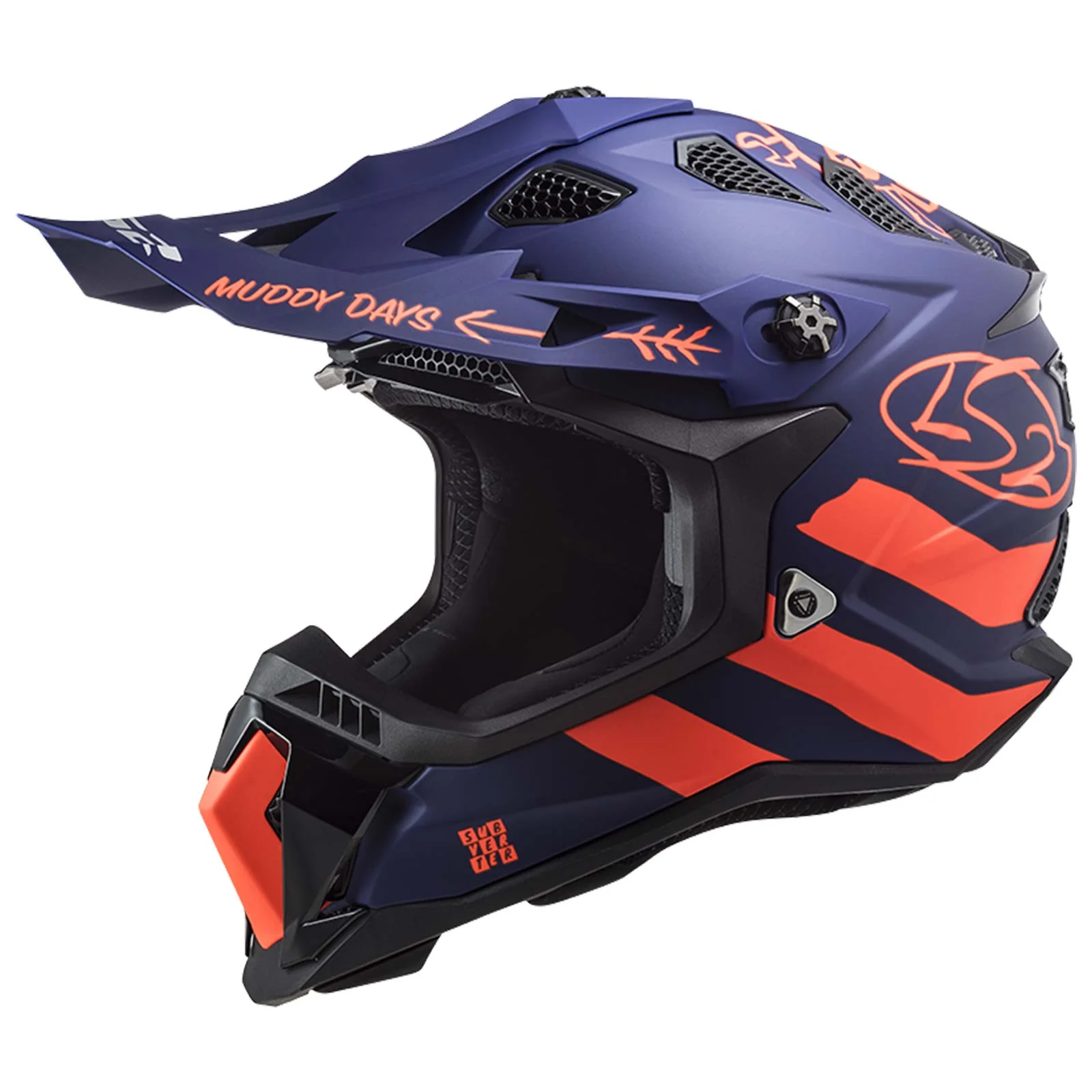 CASCO CROSS LS2 SUBVERTER EVO CARGO S AZL/MATE/NJA FLUO MX70