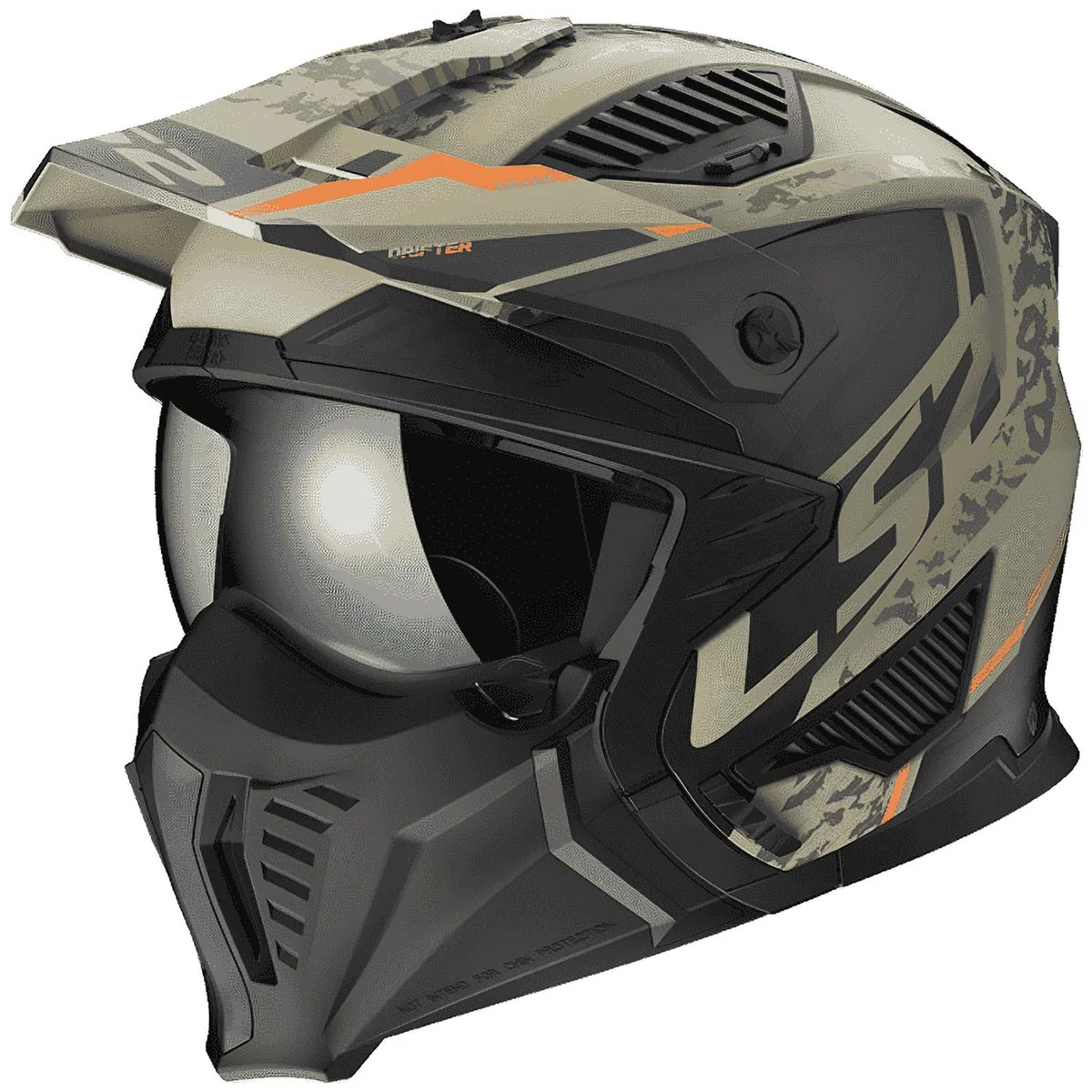 CASCO CROSS CITY LS2 DRIFTER DEVOR XXL ARENA/MATE OF 606