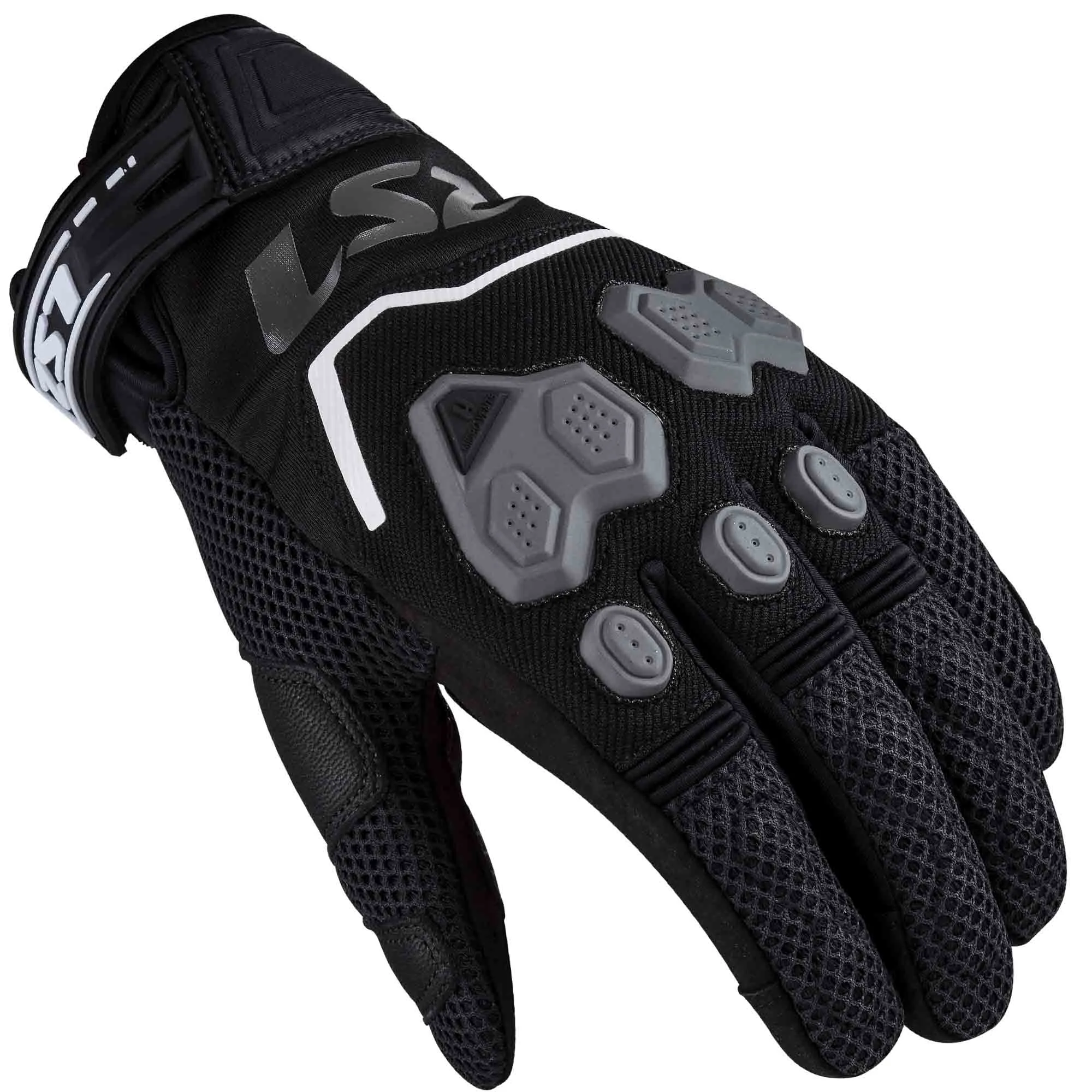GUANTES VEL LS2 L NEGRO VEGA TEXTIL